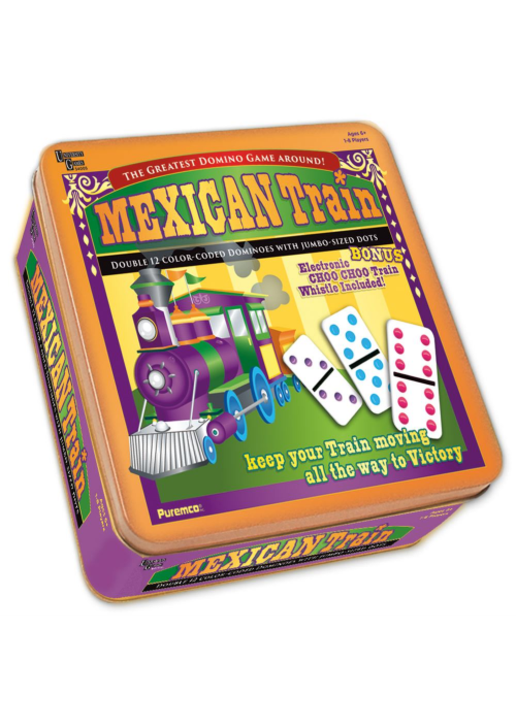 Dominoes Mexican Train Double 12 Color Dot