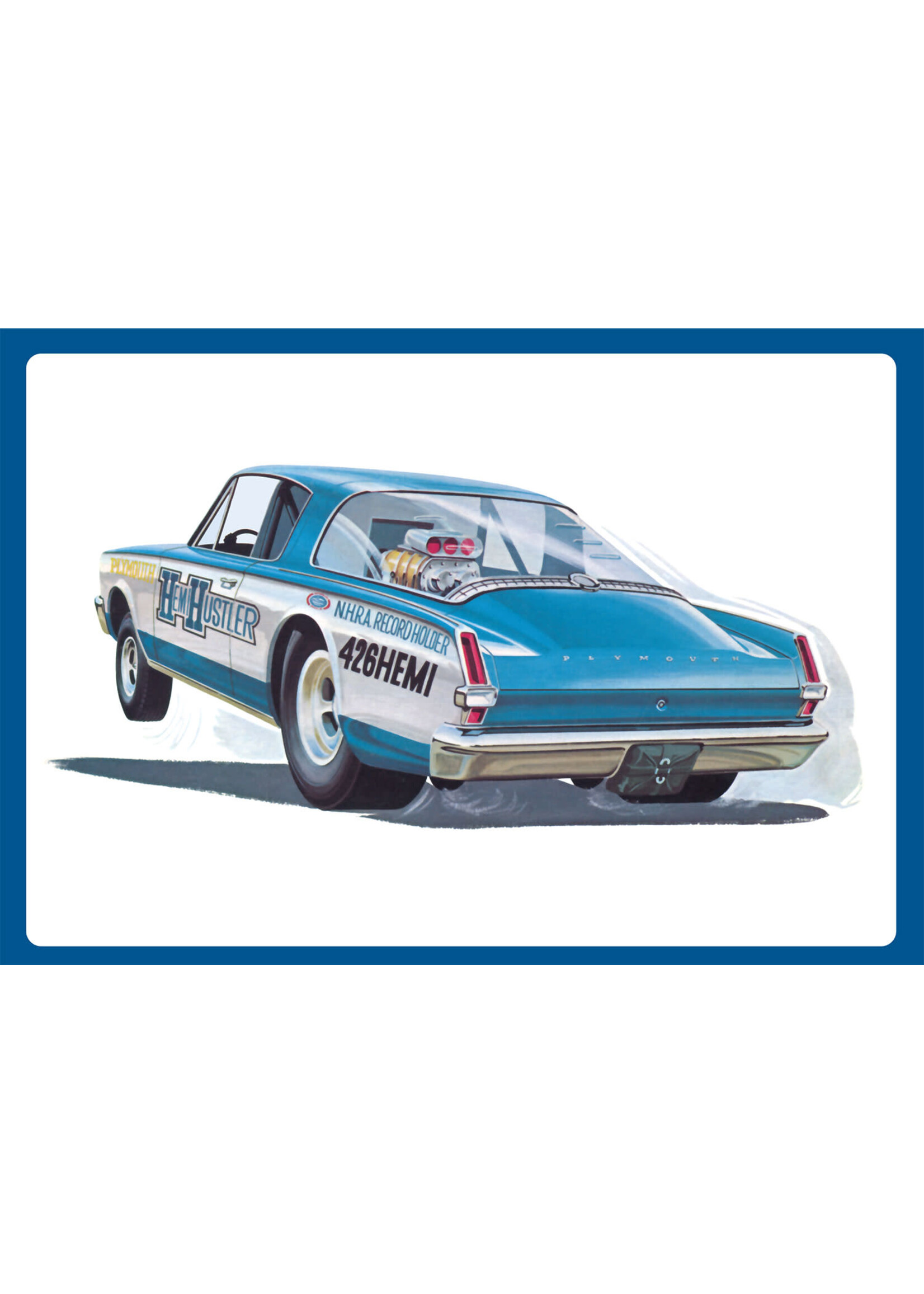 AMT AMT1464 1966 Plymouth Barracuda Funny Car Hustler (1/25)