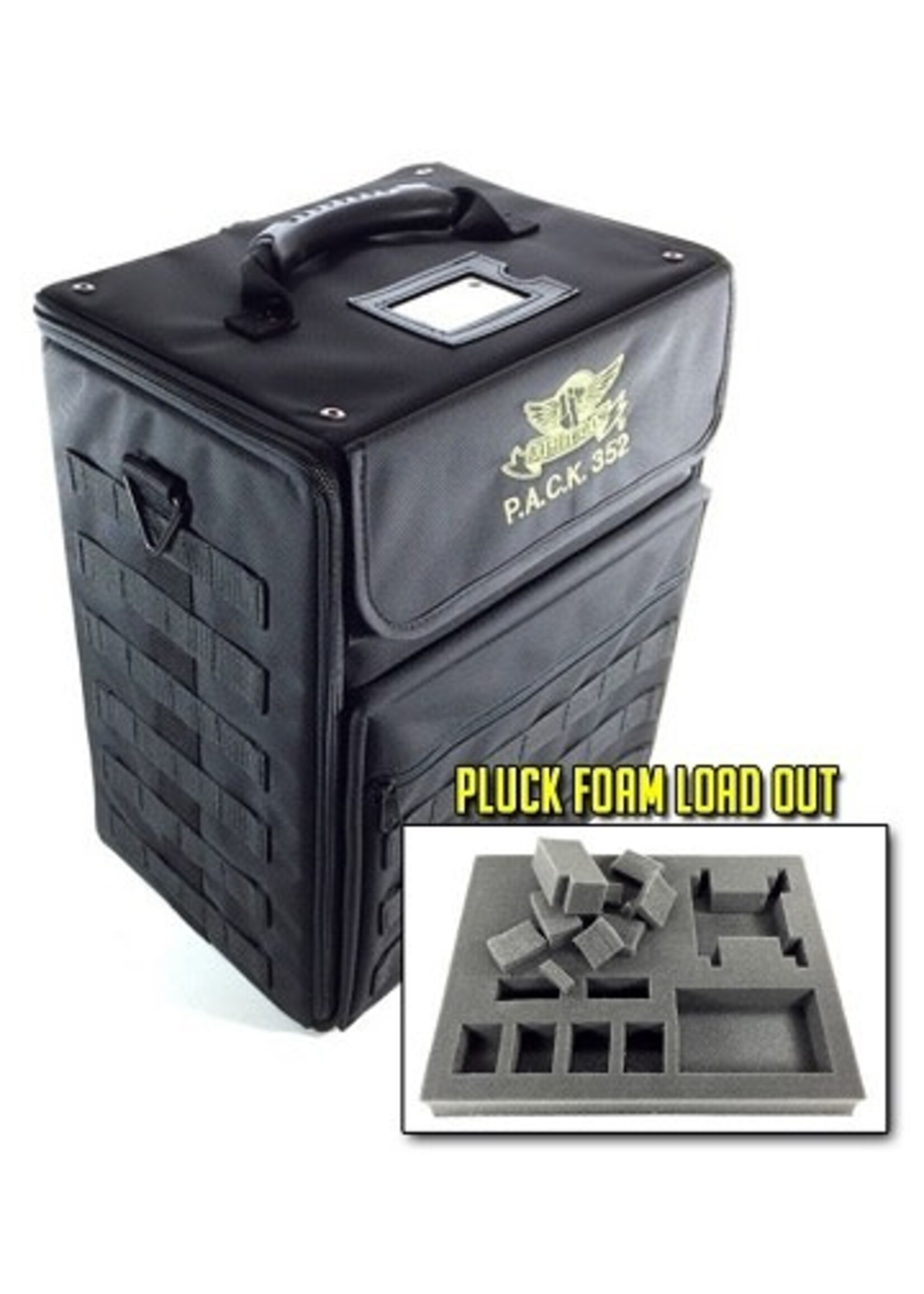 Battle Foam Miniatures Case PACK 352 Molle Pluck Foam Load Out Black