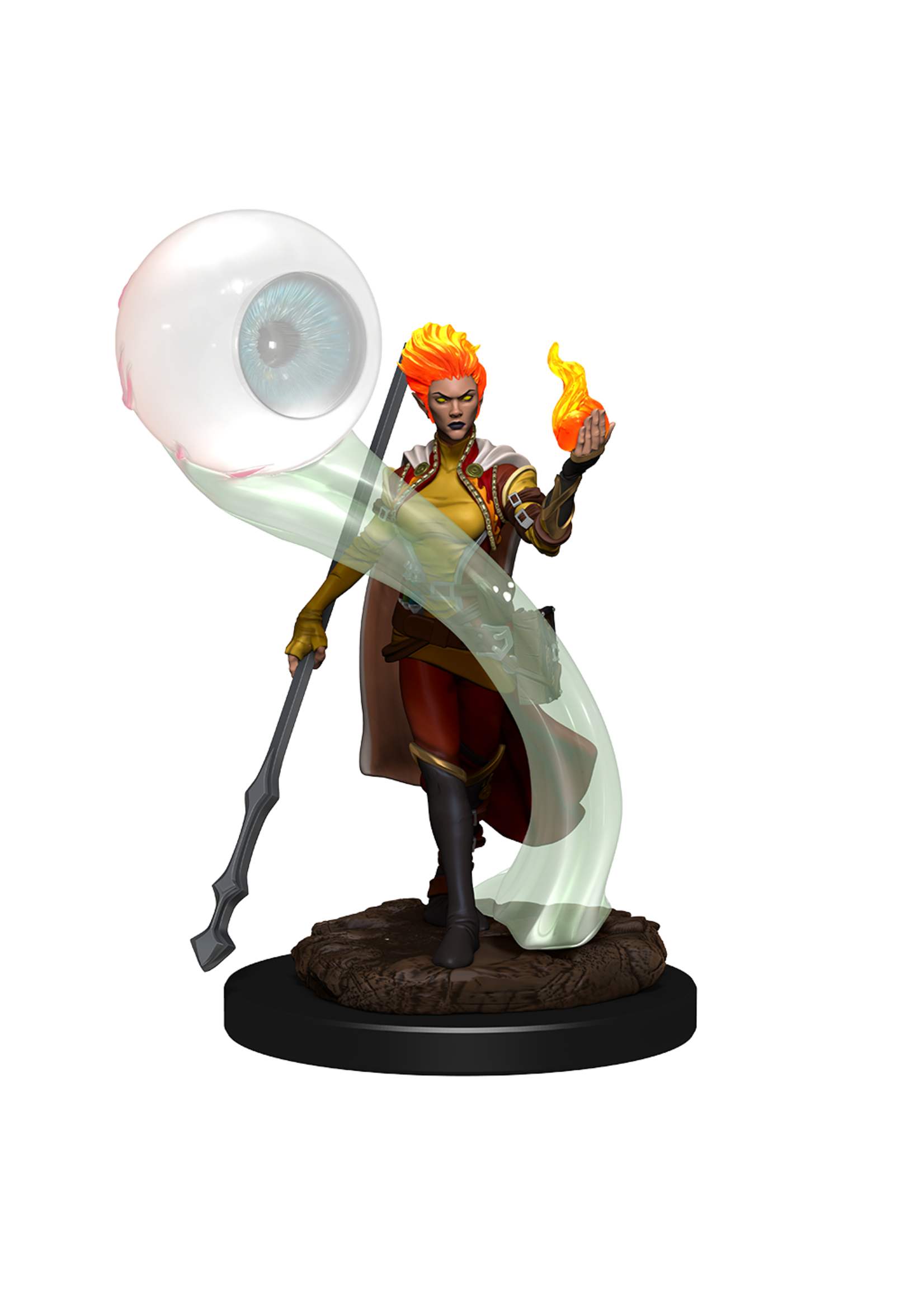 WizKids WK93046 DND Premium Fire Genasi Female Wizard