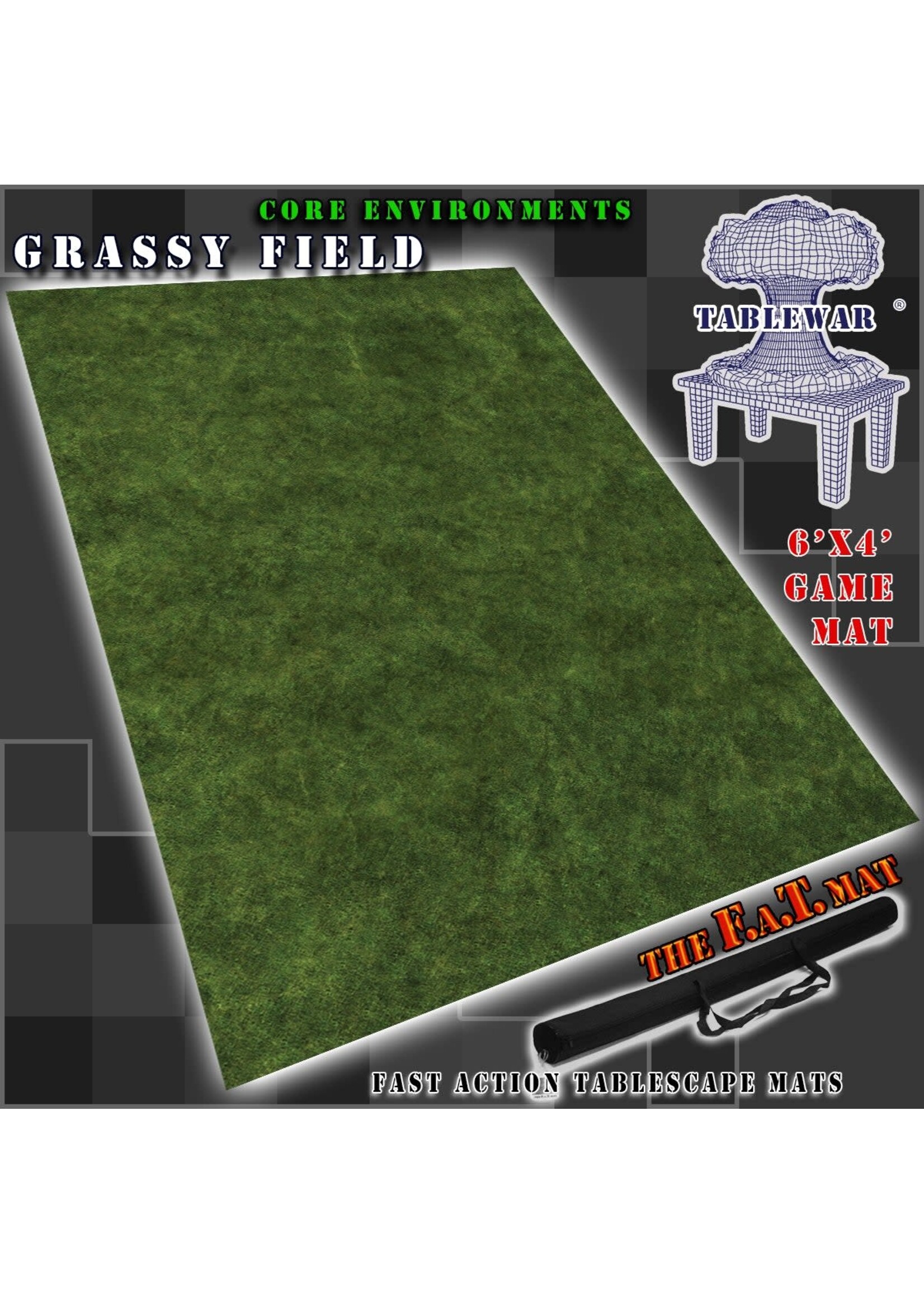 Tablewar Battle Mat Grassy Field 6x4 feet