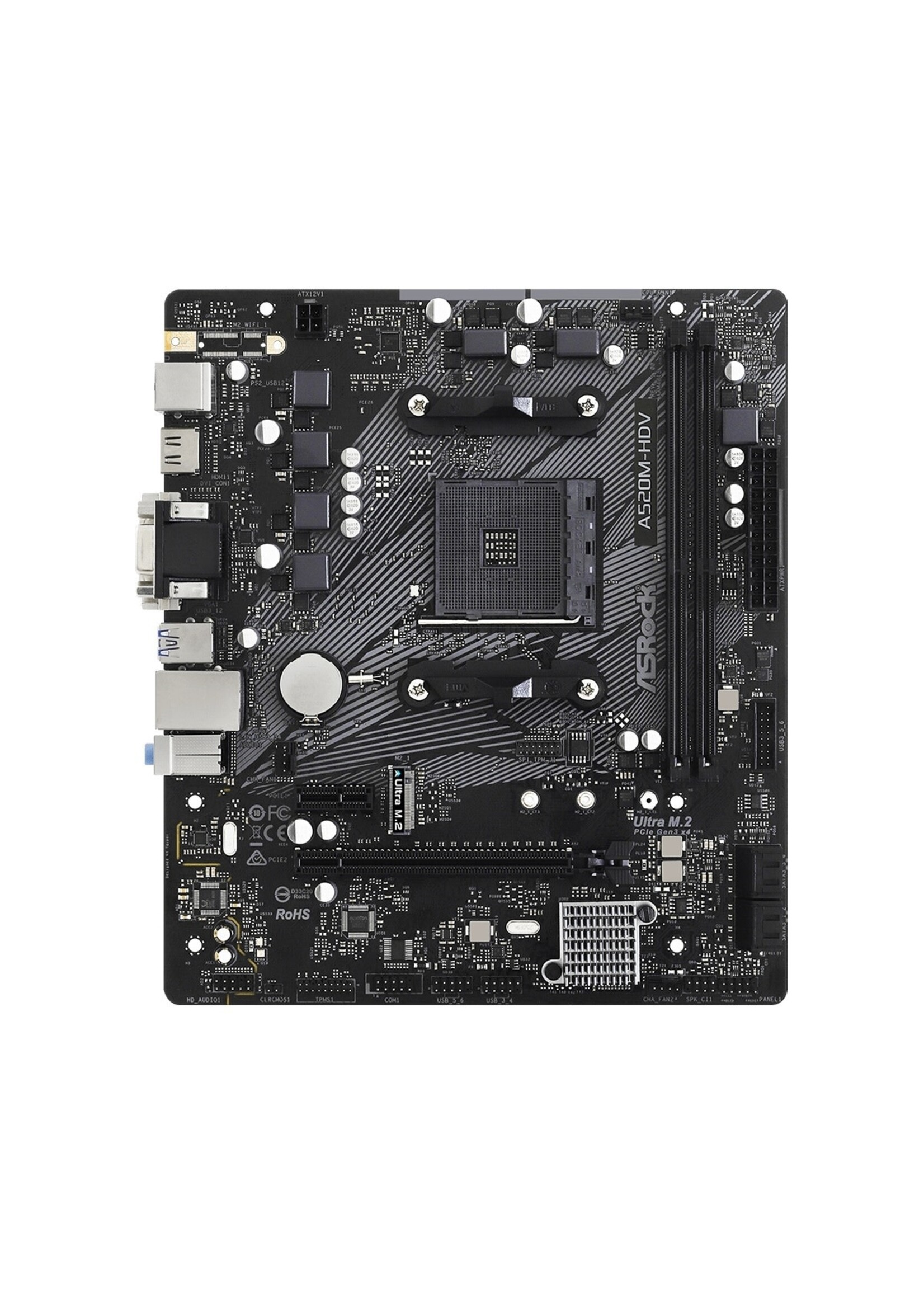 ASRock ASRock A520M-HDV AMD AM4 DDR4 Motherboard