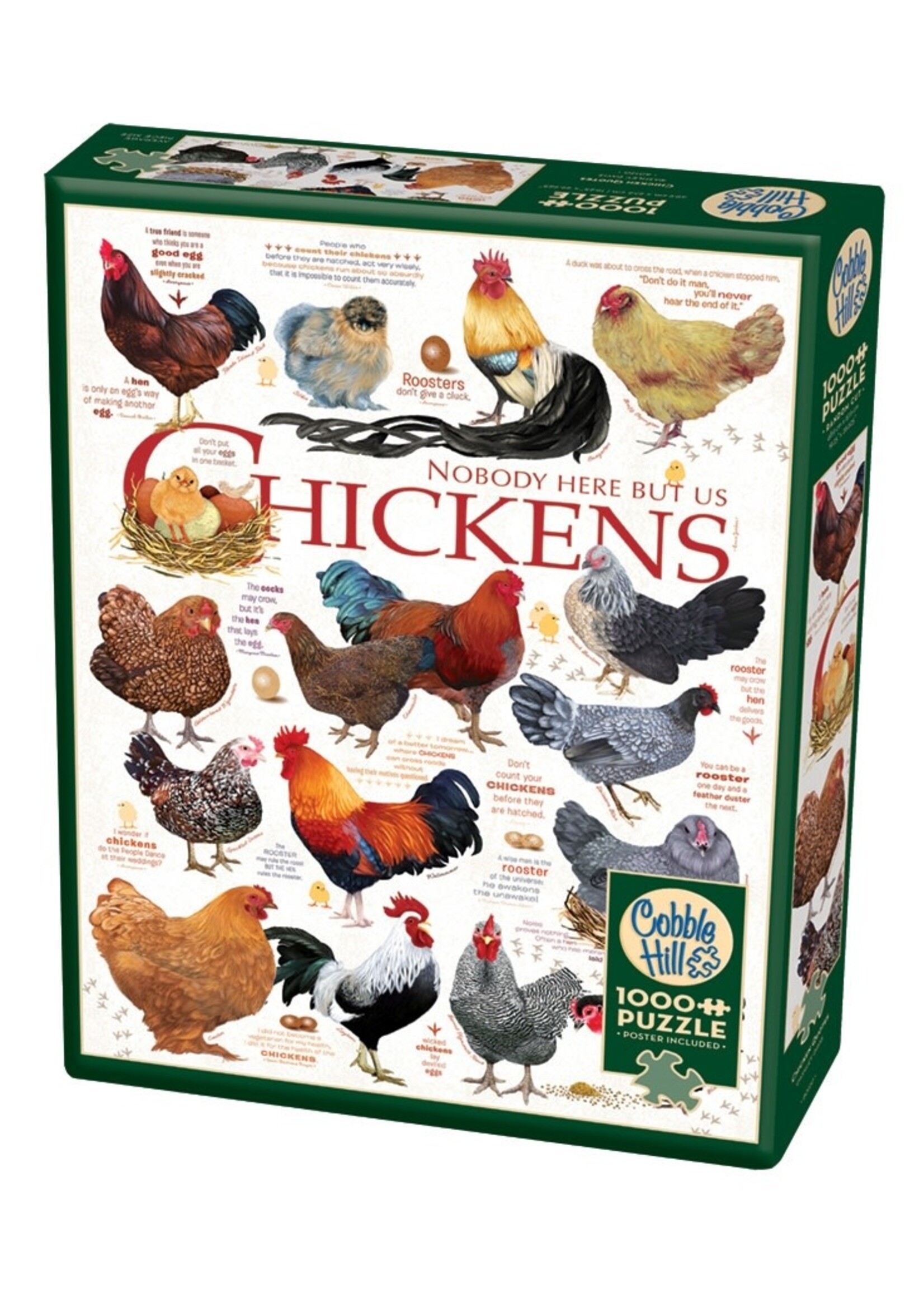 Cobble Hill CH40137 Chicken Quotes (Puzzle1000)