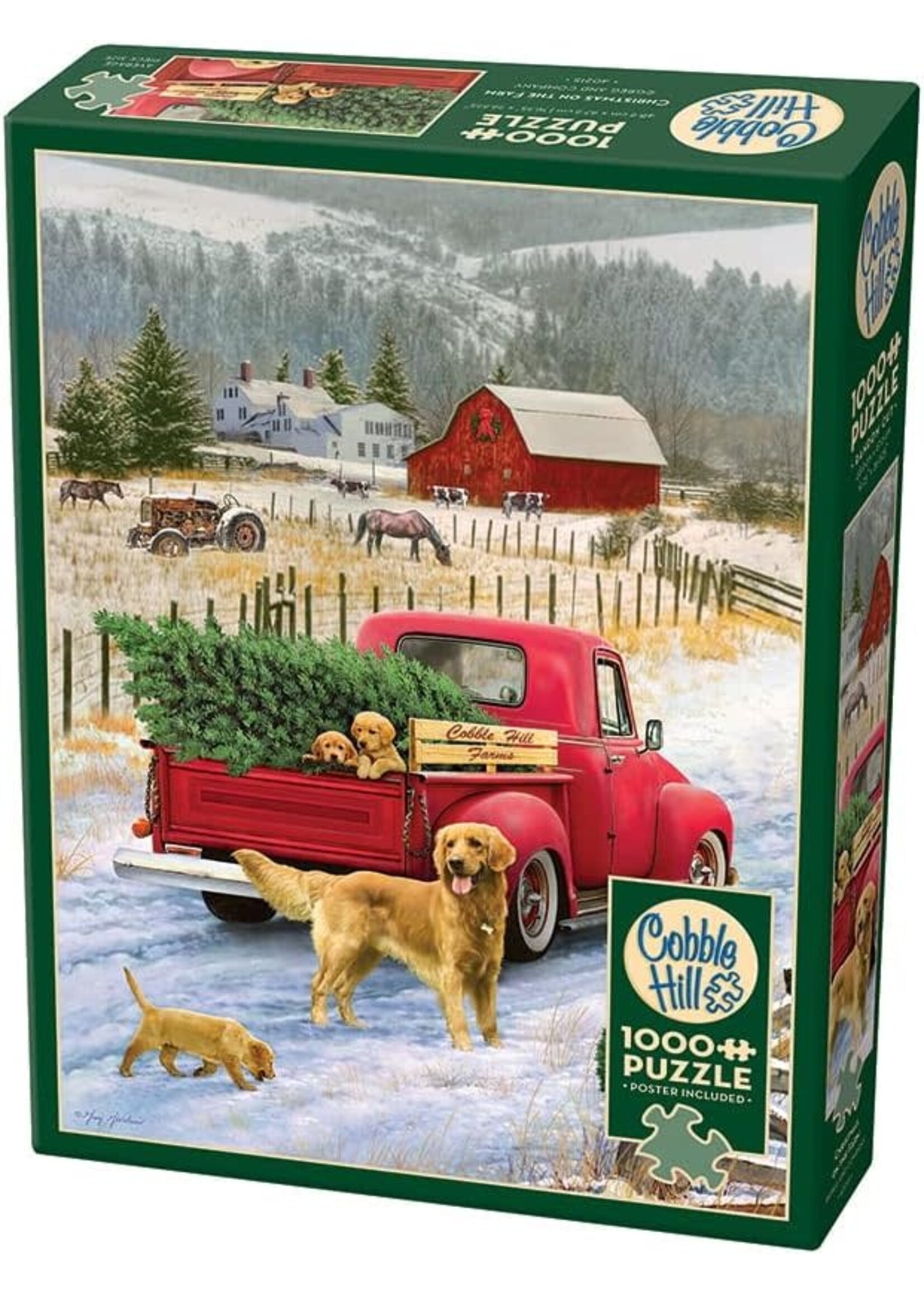 Cobble Hill CH40215 Christmas on the Farm (Puzzle1000)