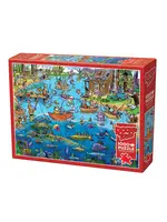 Cobble Hill CH44503 Doodle Town Gone Fishing (Puzzle1000)