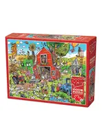 Cobble Hill CH44509 DoodleTown Farmyard Folly (Puzzle1000)