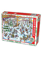 Cobble Hill CH44506 DoodleTown Hockey Town (Puzzle1000)