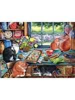 Cobble Hill CH58872 Garden Shed Cats (TrayPuzzle35)