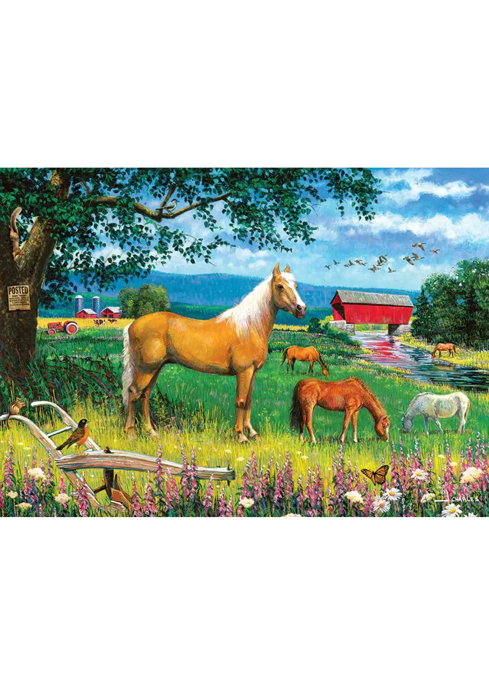 Cobble Hill CH58905 Horses in the Field (TrayPuzzle35)