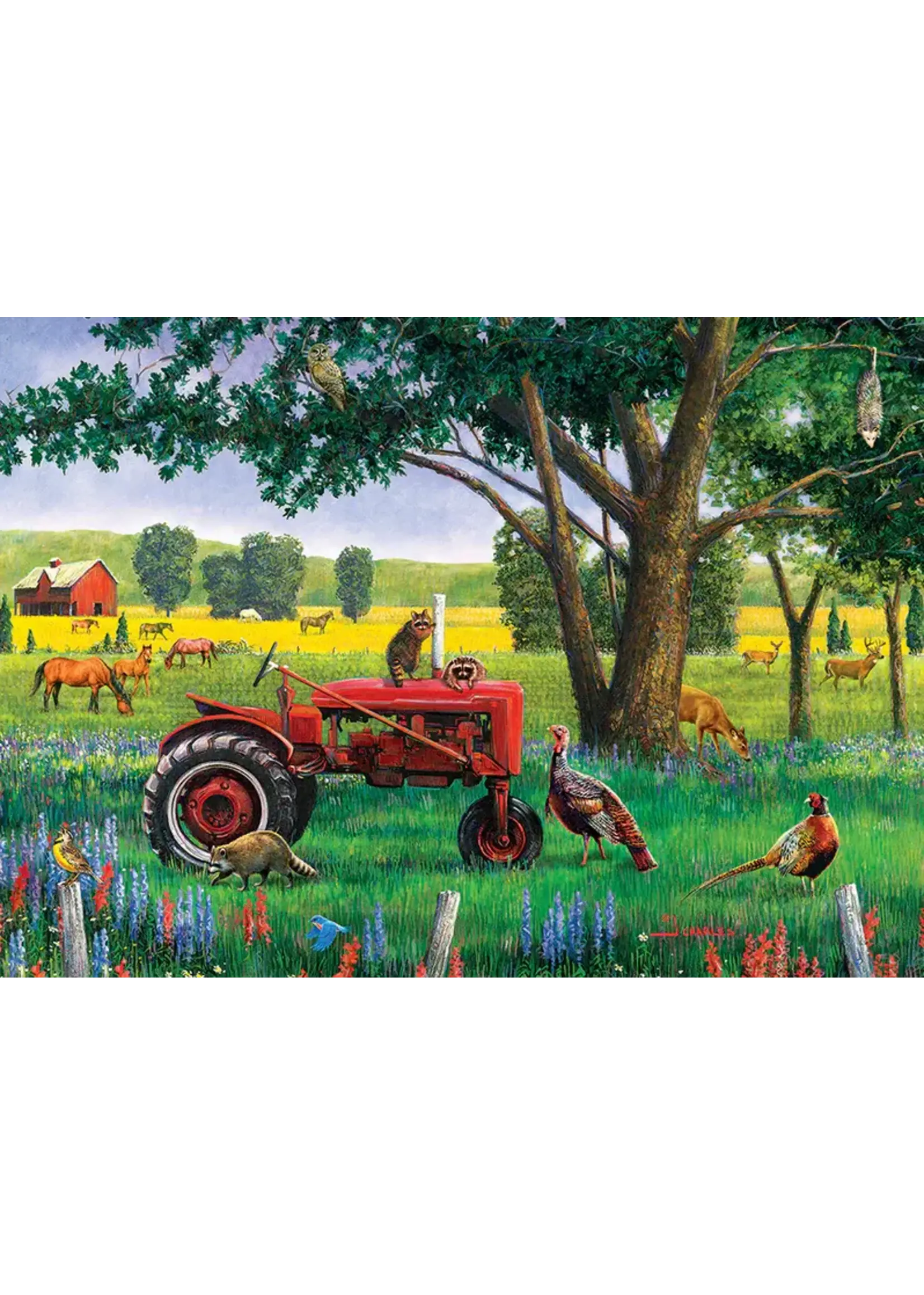 Cobble Hill CH58904 Red Tractgor (TrayPuzzle35)