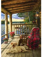 Cobble Hill CH58887 Lake Cabin Labrador (TrayPuzzle35)