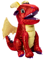 FanRoll Dice Bag Plush Red Dragon