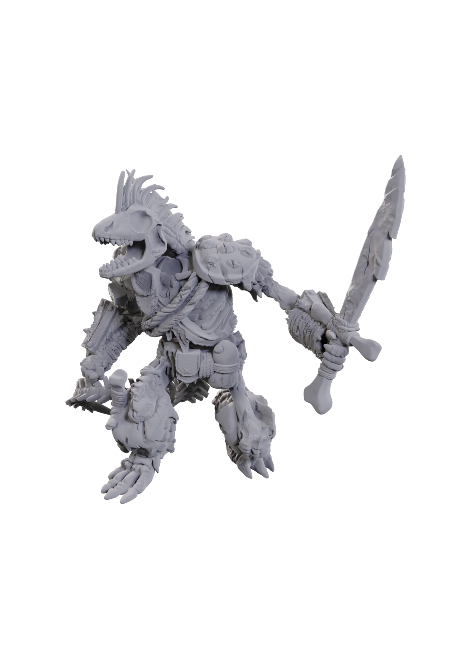 WizKids WK90117 DND Lizardfolk Skeleton WV23