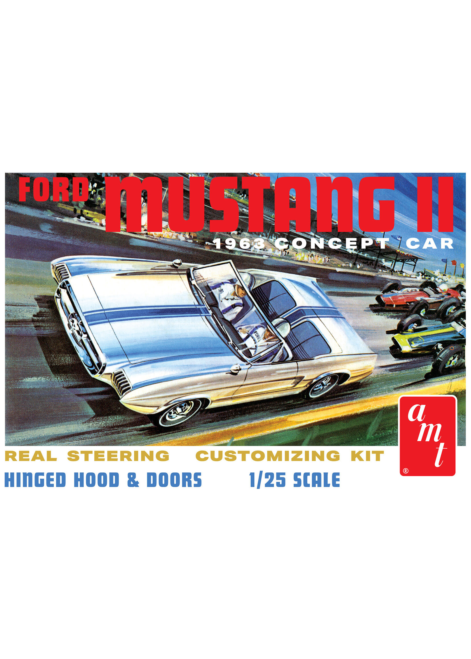 AMT AMT1369 1963 Ford Mustang II Concept Car (1/25)