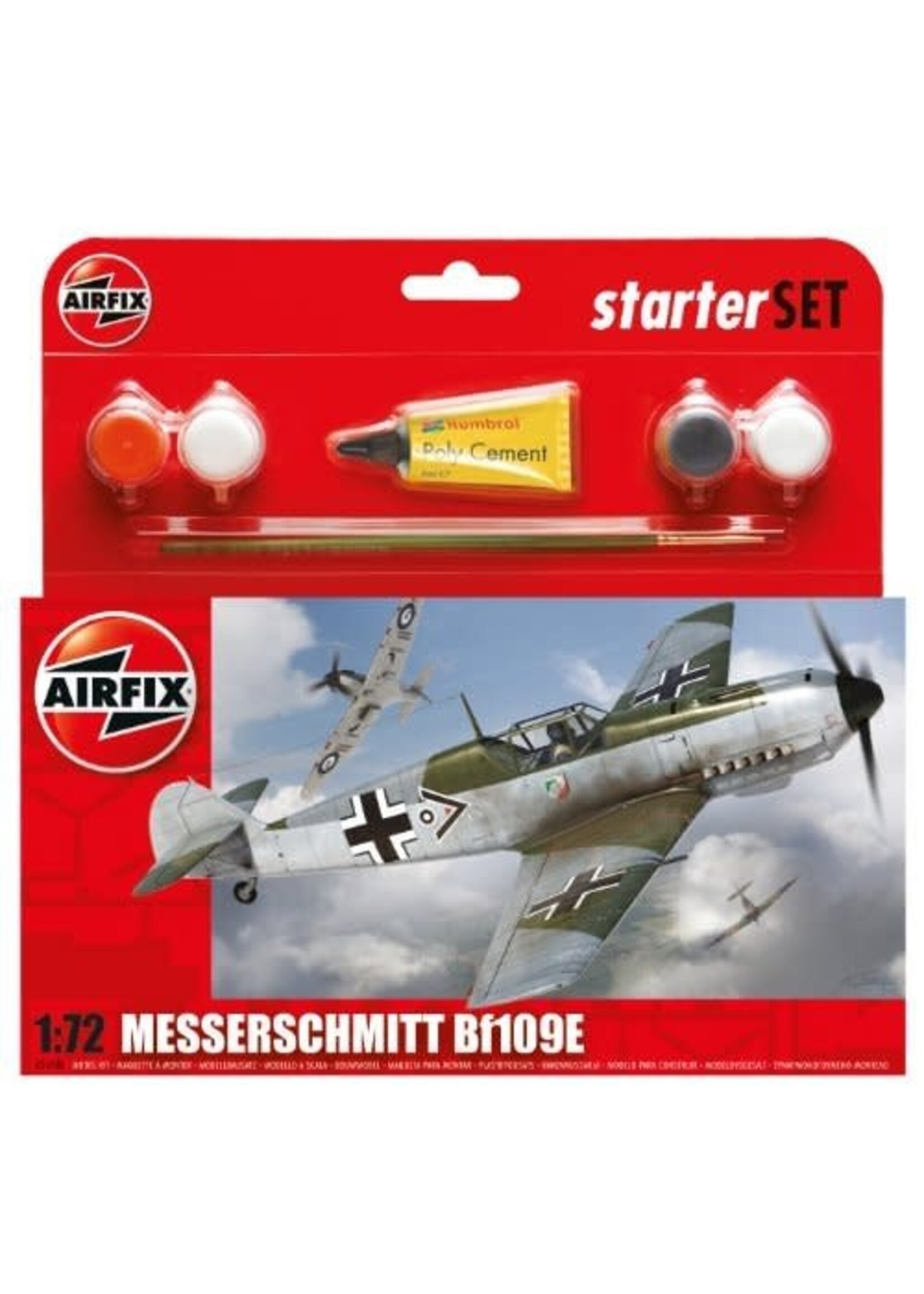 Airfix AIR55106 Messerschmitt Bf109E Starter Gift Set (1/72)