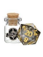 FanRoll Dice RPG 95320 1pc D20 Liquid Core Vanishing Oil