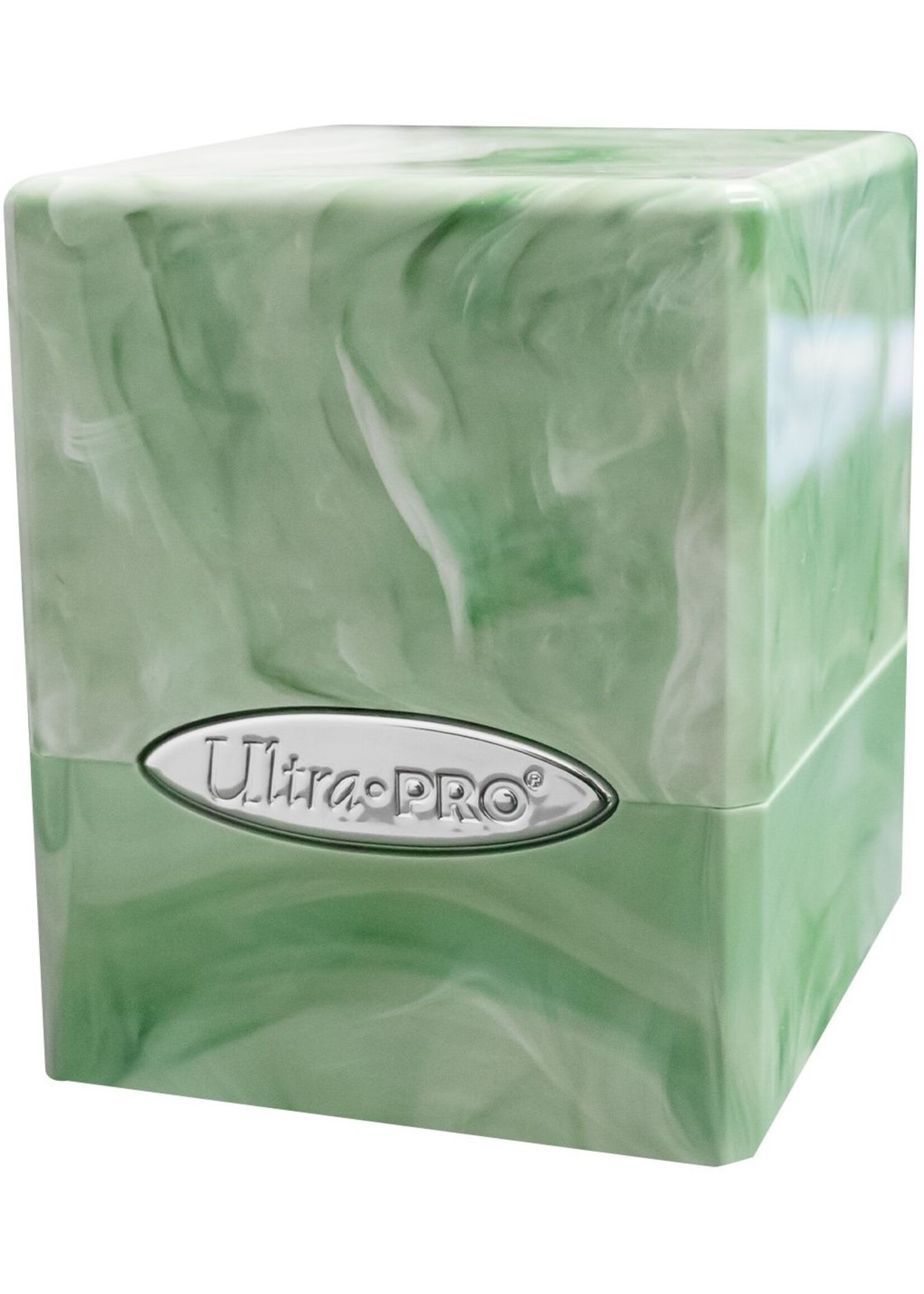 Ultra Pro Deck Box 16352 Satin Cube Lime Green/White 100+