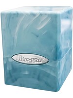Ultra Pro Deck Box 16354 Satin Cube Light Blue/White 100+