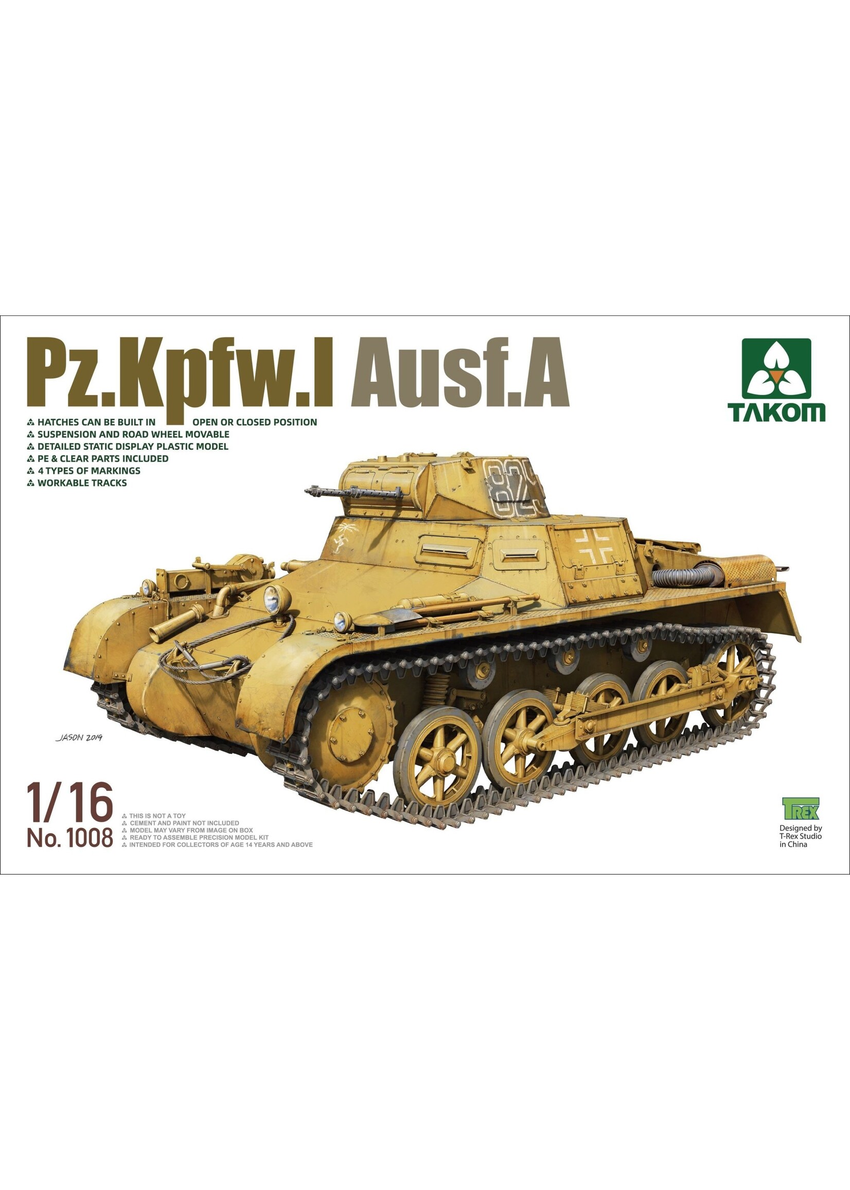 Takom TAK1008 Pz.Kpfw.I Ausf.A (1/16)