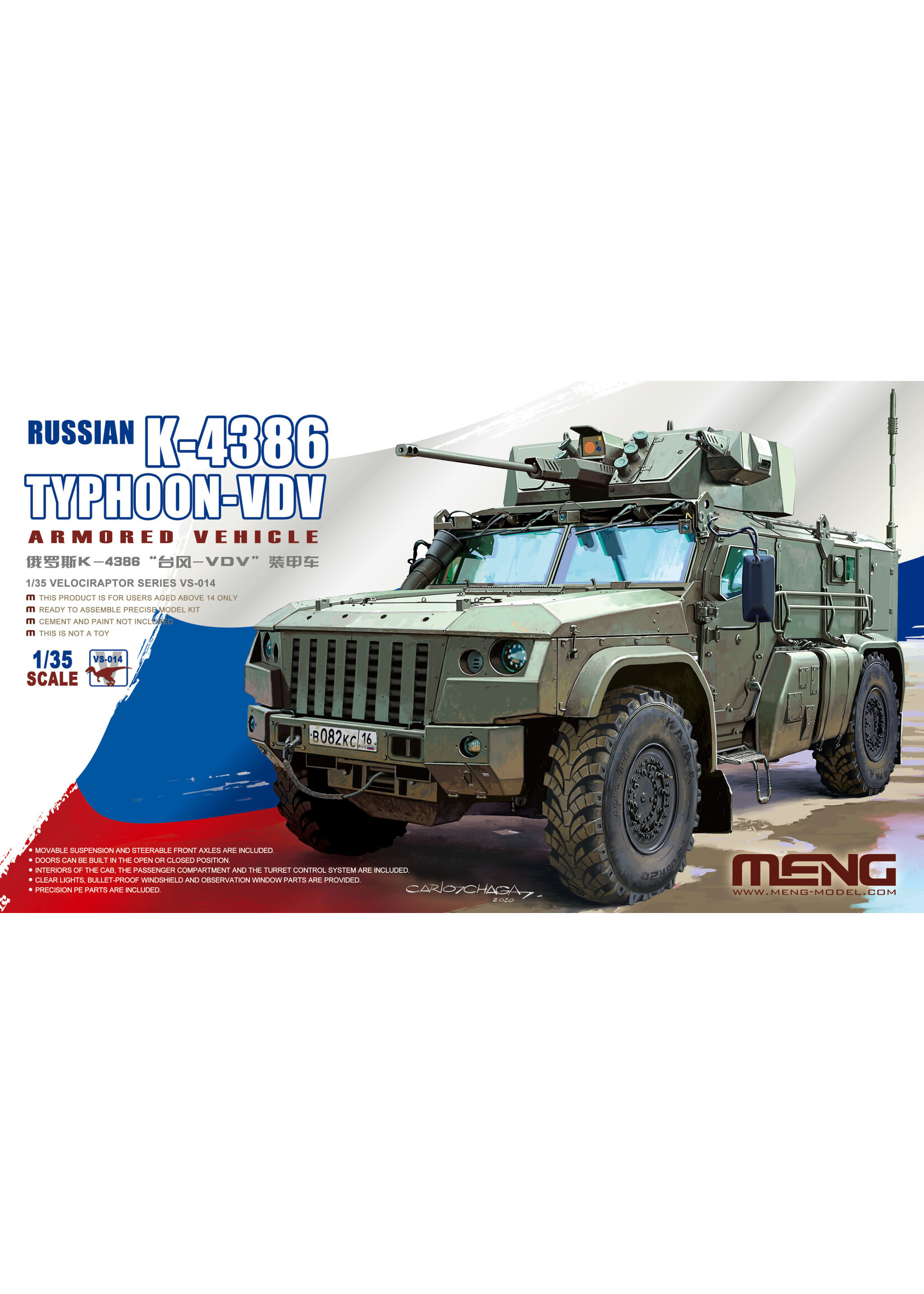 MENG MENGVS014 Russian K-4386 Typhoon VDV Armoured Vehicle (1/35)