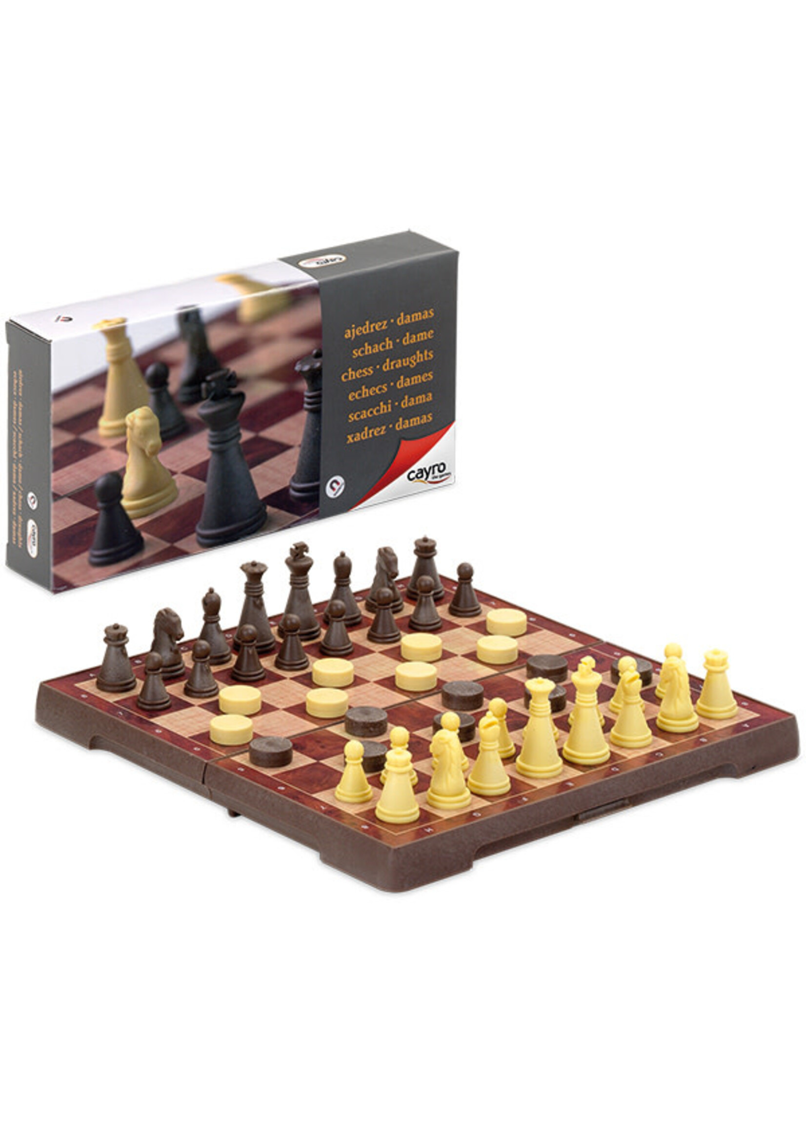 Cayro Chess & Checkers Magnetic Small