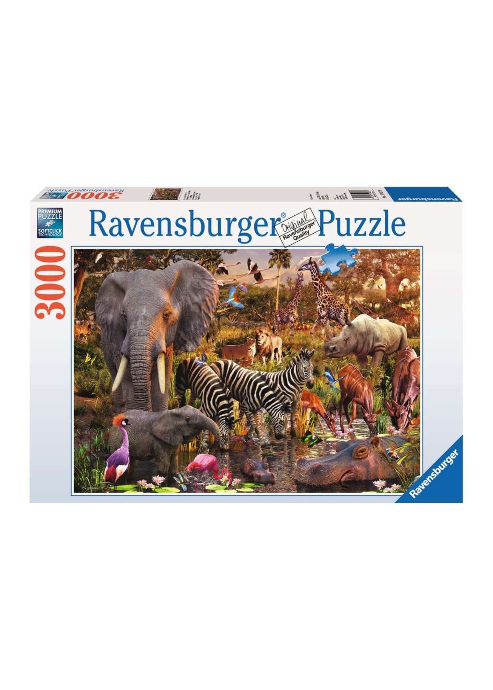 Ravensburger RAV17037 African Animals World (Puzzle3000)