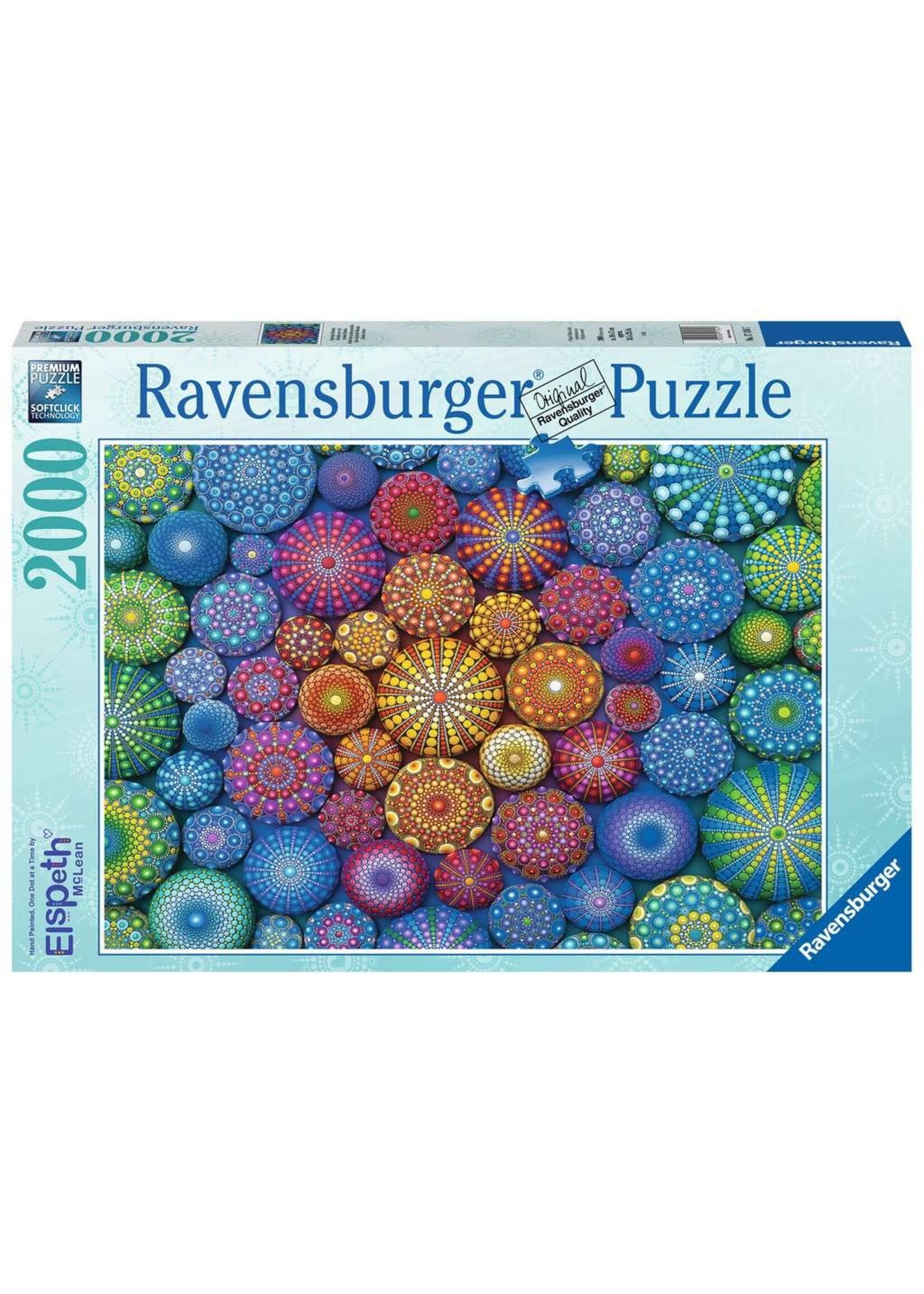Ravensburger RAV17134 Radiating Rainbow Mandalas (Puzzle2000)