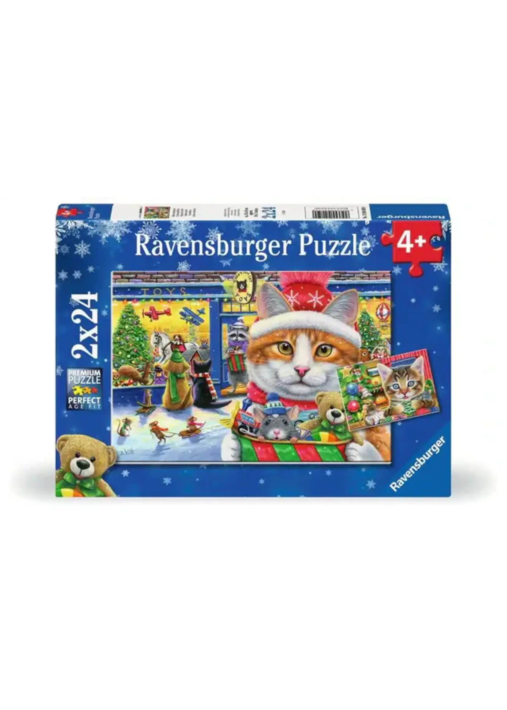 Ravensburger RAV12004059 Christmas Kitties (Puzzle24x2)