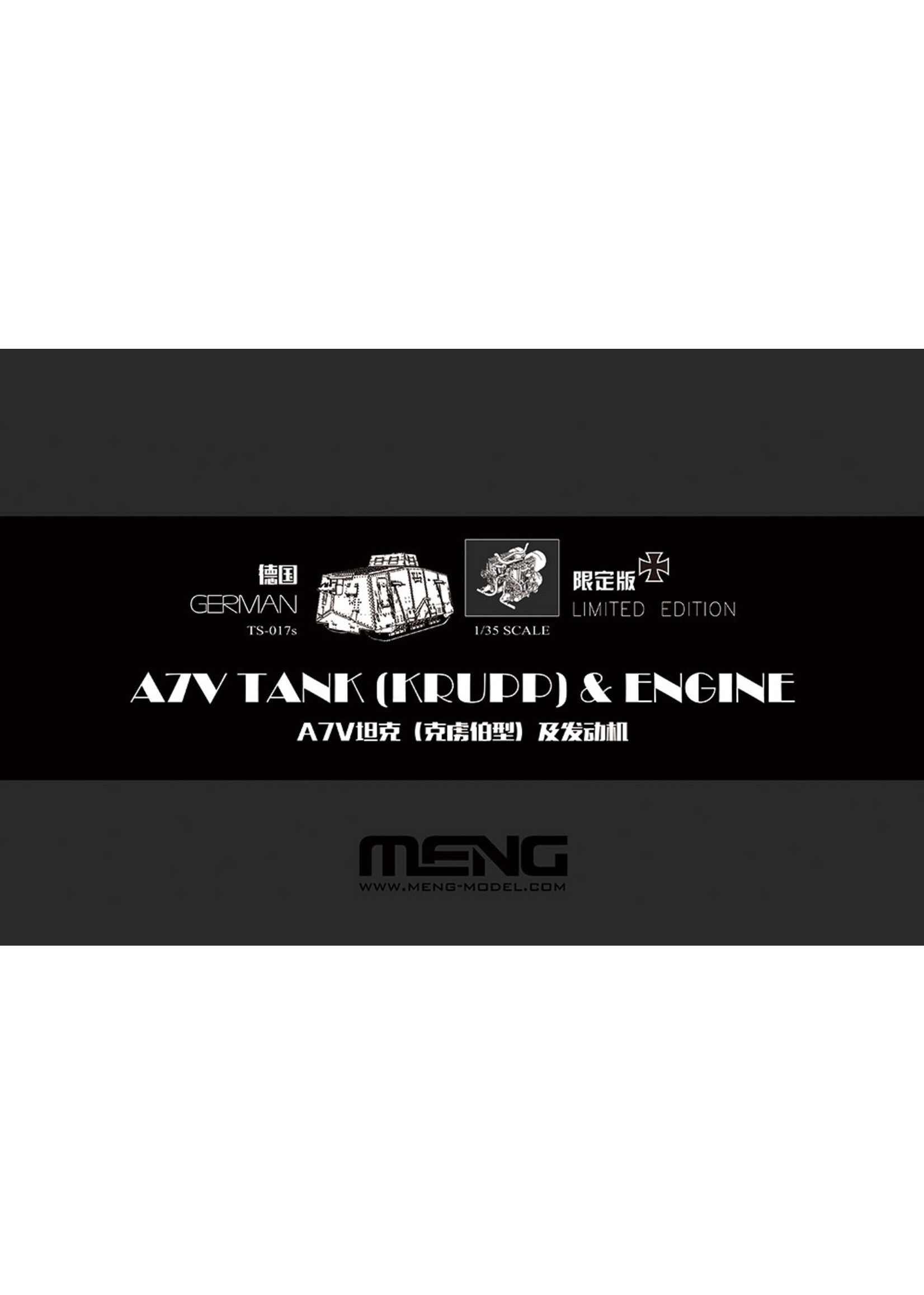 MENG MENGTS017S German A7V Tank Krupp Limited Edition (1/35)