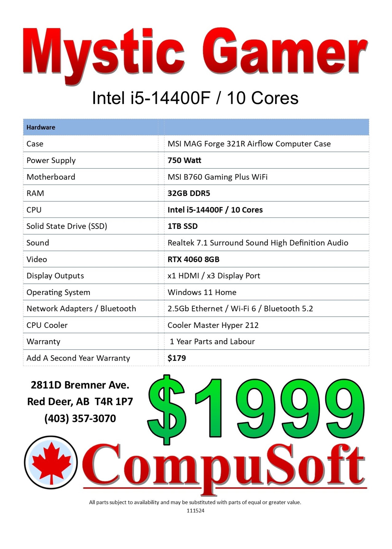 CompuSoft Mystic Gamer