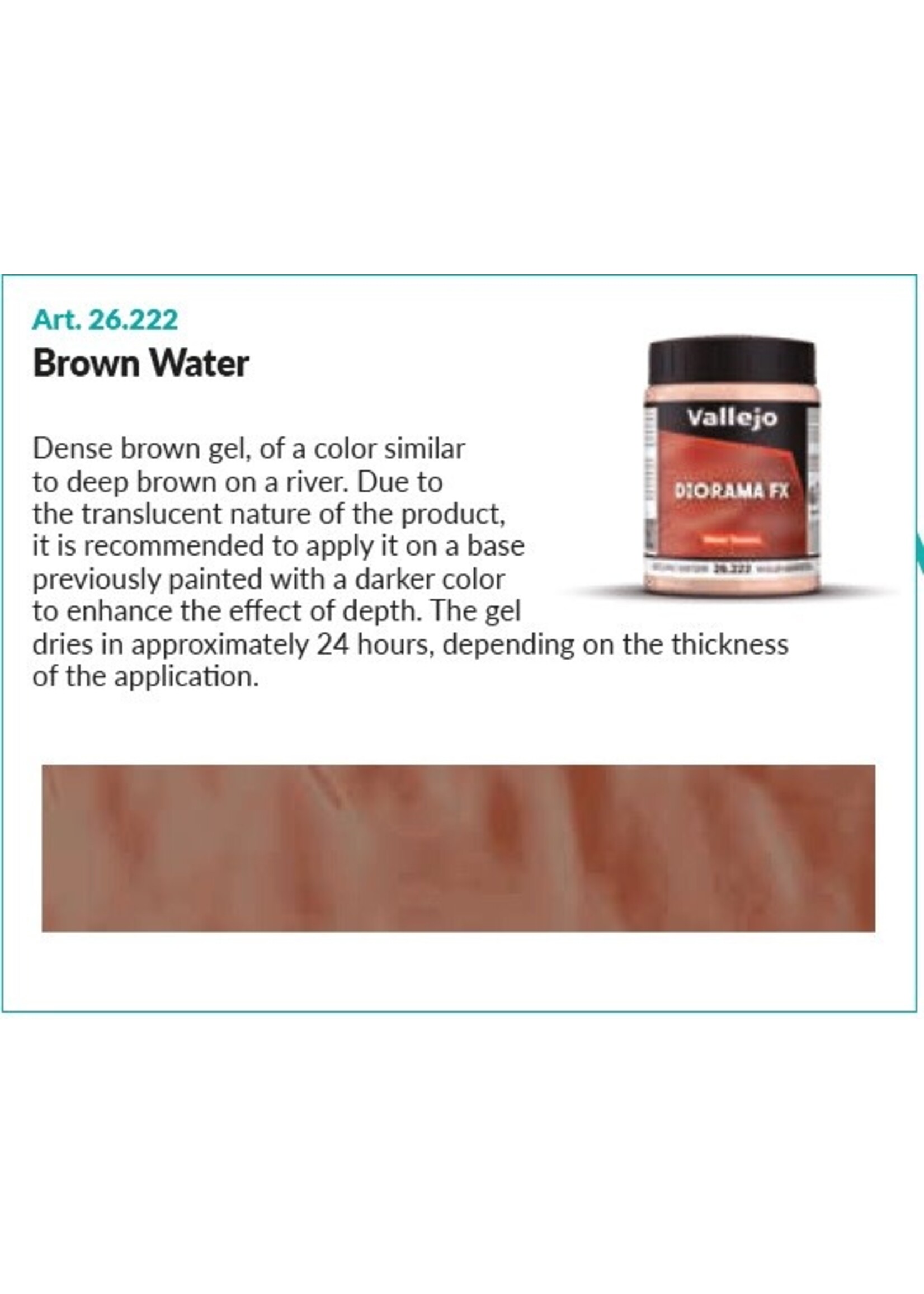 Vallejo VAL26222 Brown Water (200ml)
