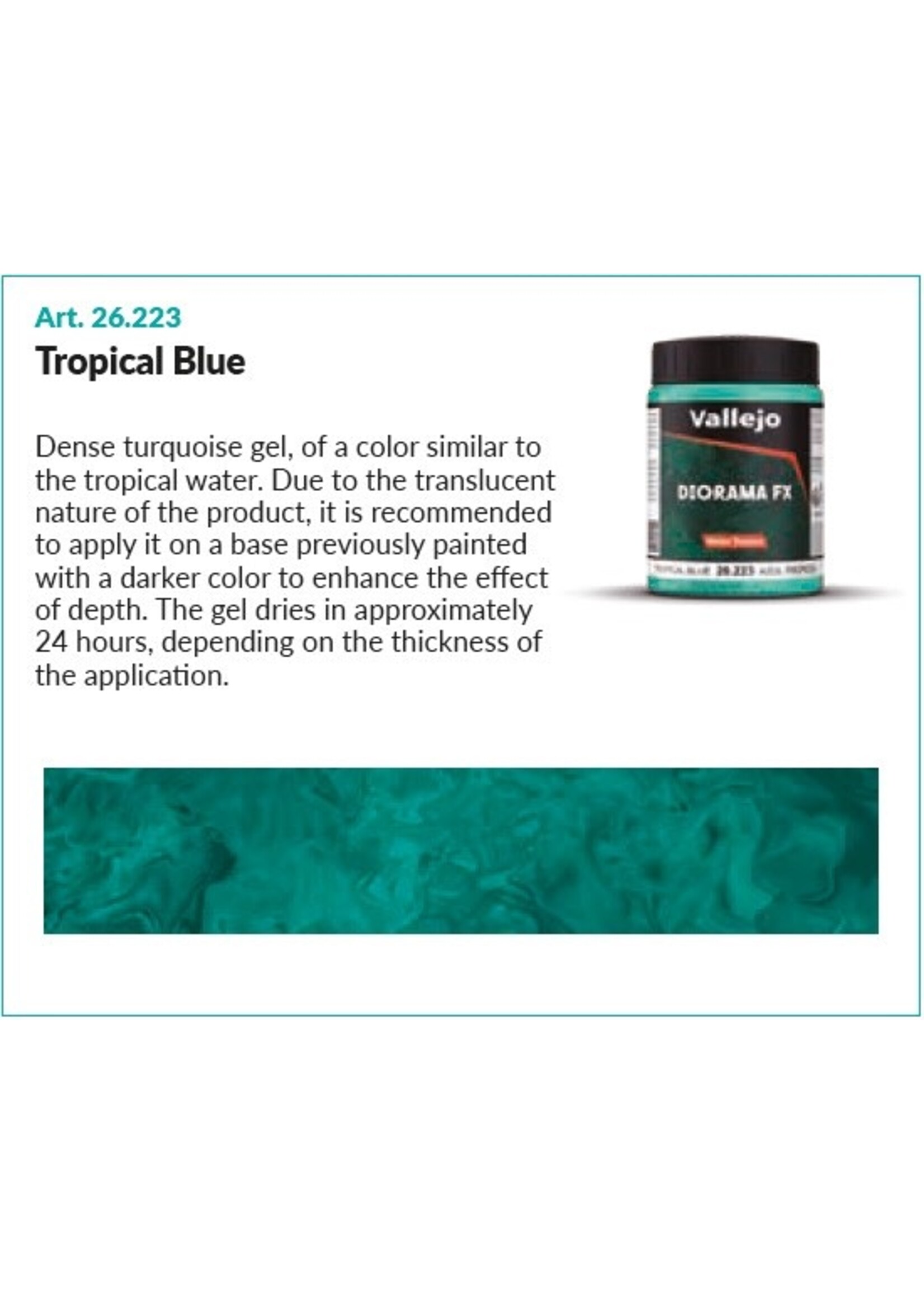 Vallejo VAL26223 Tropical Blue (200ml)