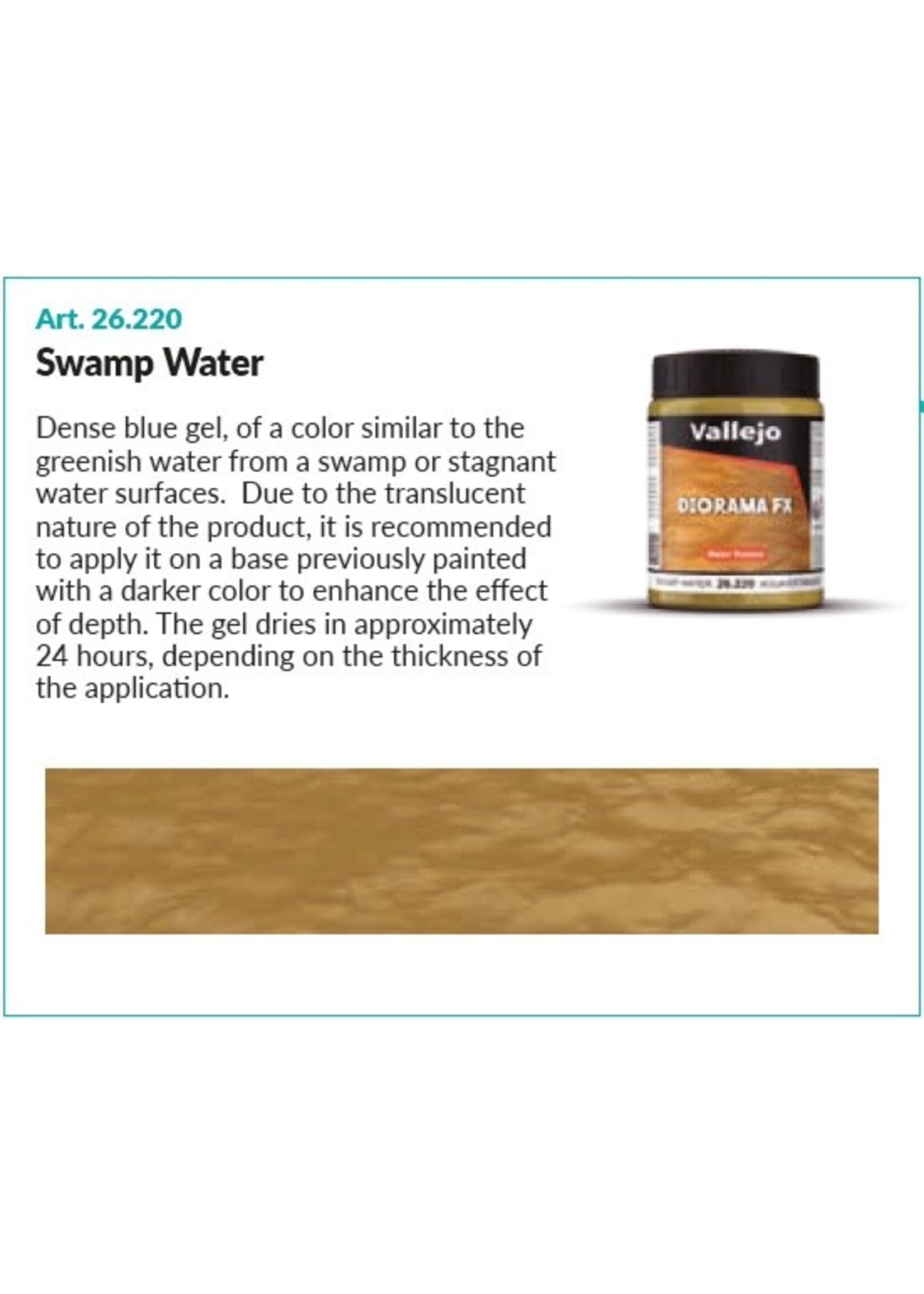 Vallejo VAL26220 Swamp Water (200ml)