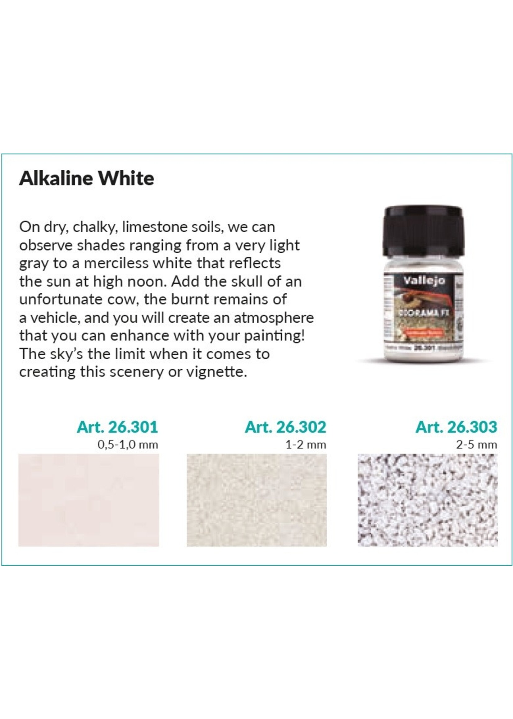 Vallejo VAL26302 Alcaline White 1-2mm (35ml)