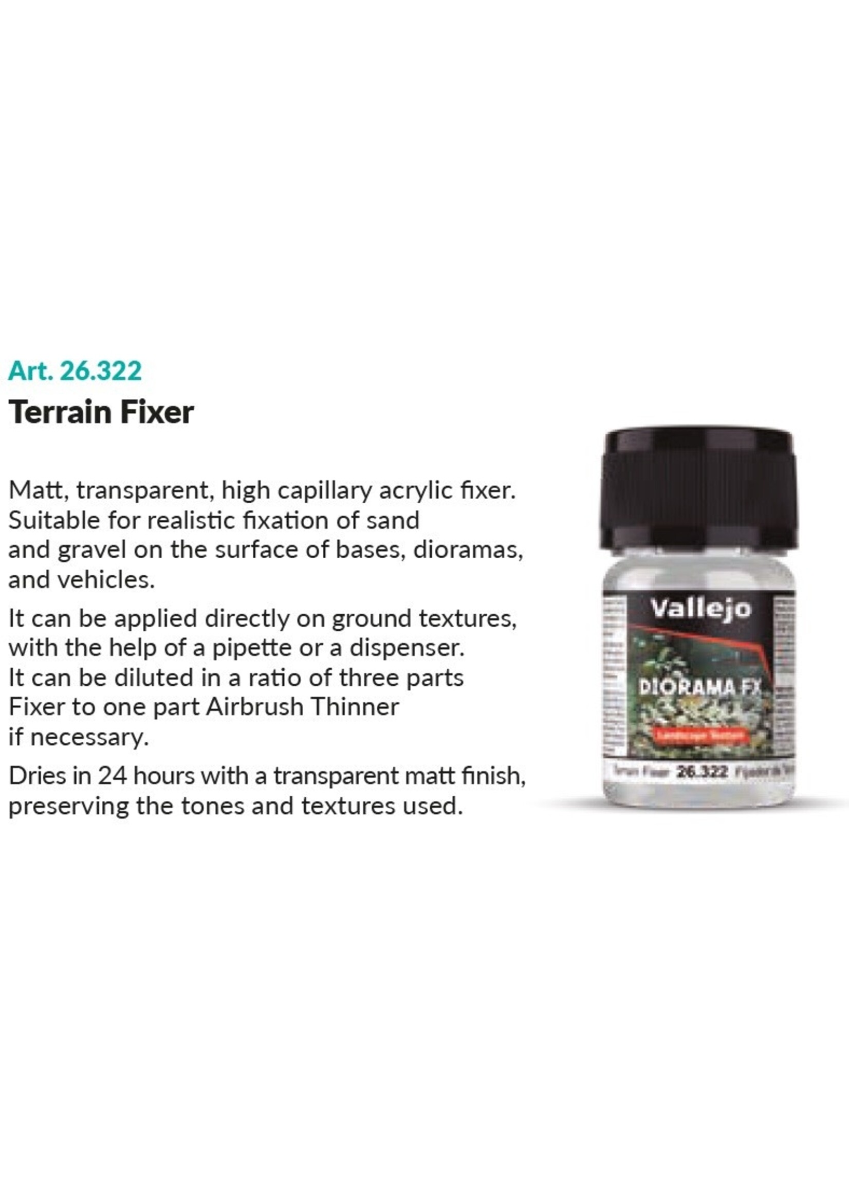 Vallejo VAL26322 Terrain Fixer (35ml)