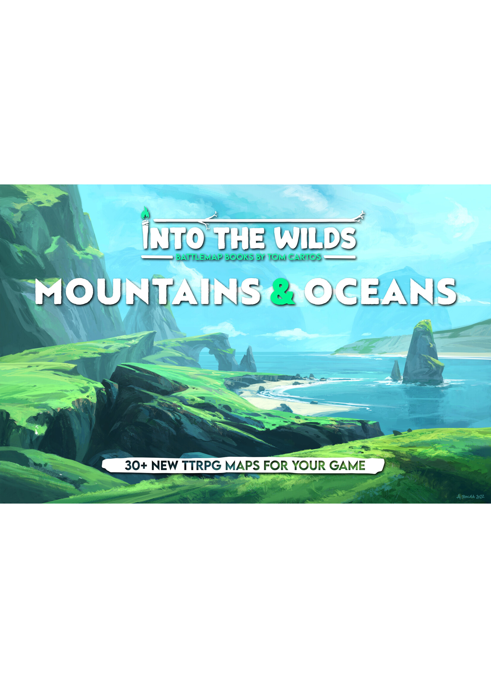 Tom Cartos Battle Mat Book Mountains & Oceans