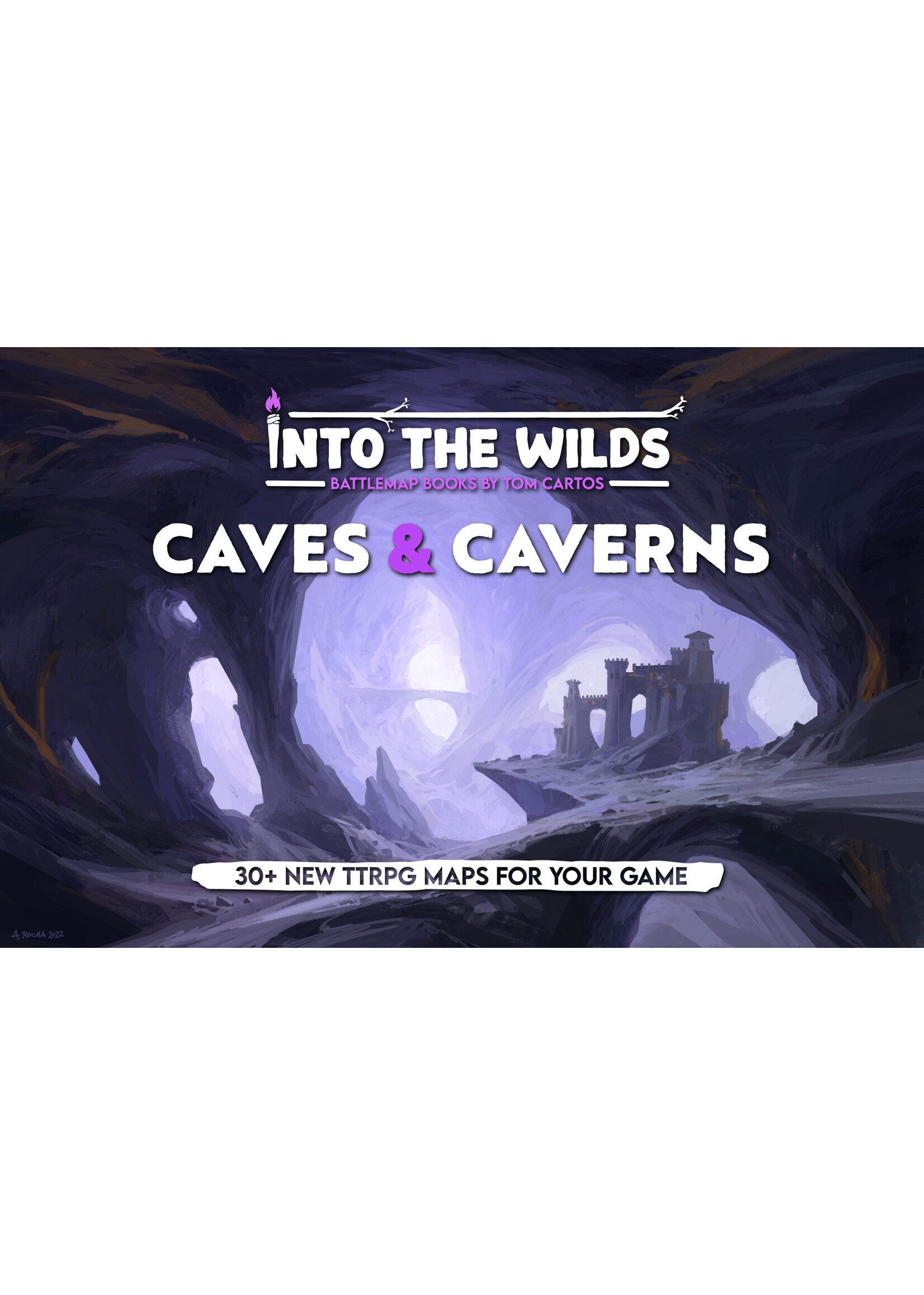 Tom Cartos Battle Mat Book Caves & Caverns