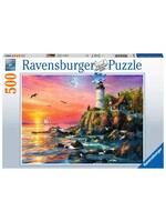 Ravensburger RAV12000217 Lighthouse at Sunset (Puzzle500)