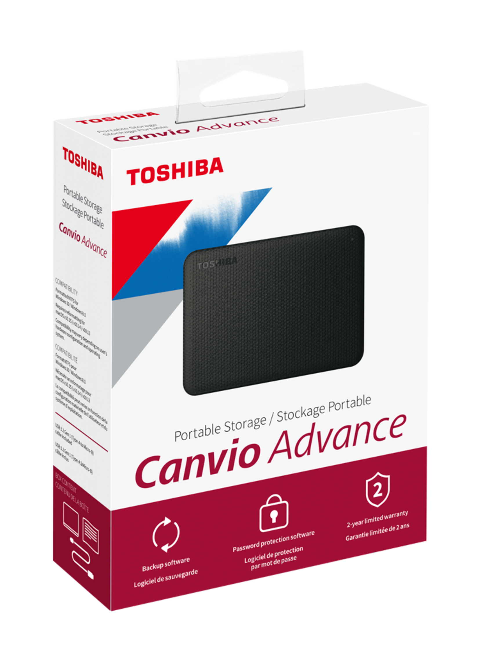 Toshiba Toshiba HD HDTCA10XK3AA 1TB USB 3.0 Canvio Advance Portable HD Black Retail
