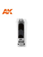 AK Interactive AK-9086 Silicone Brushes Medium Hard Tip (5pc)