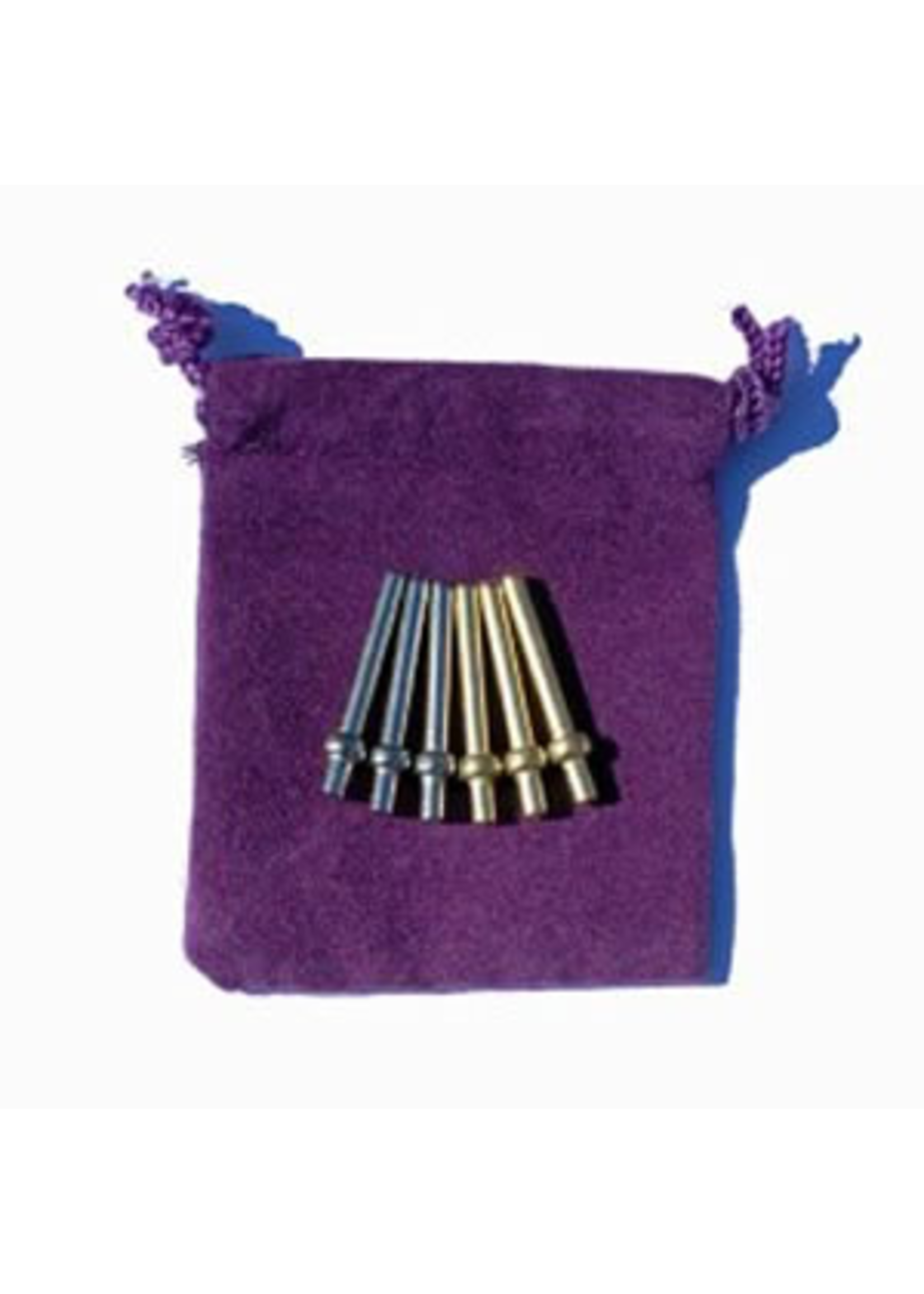 Cribbage Pegs Metal (6 pegs in 2 colors)