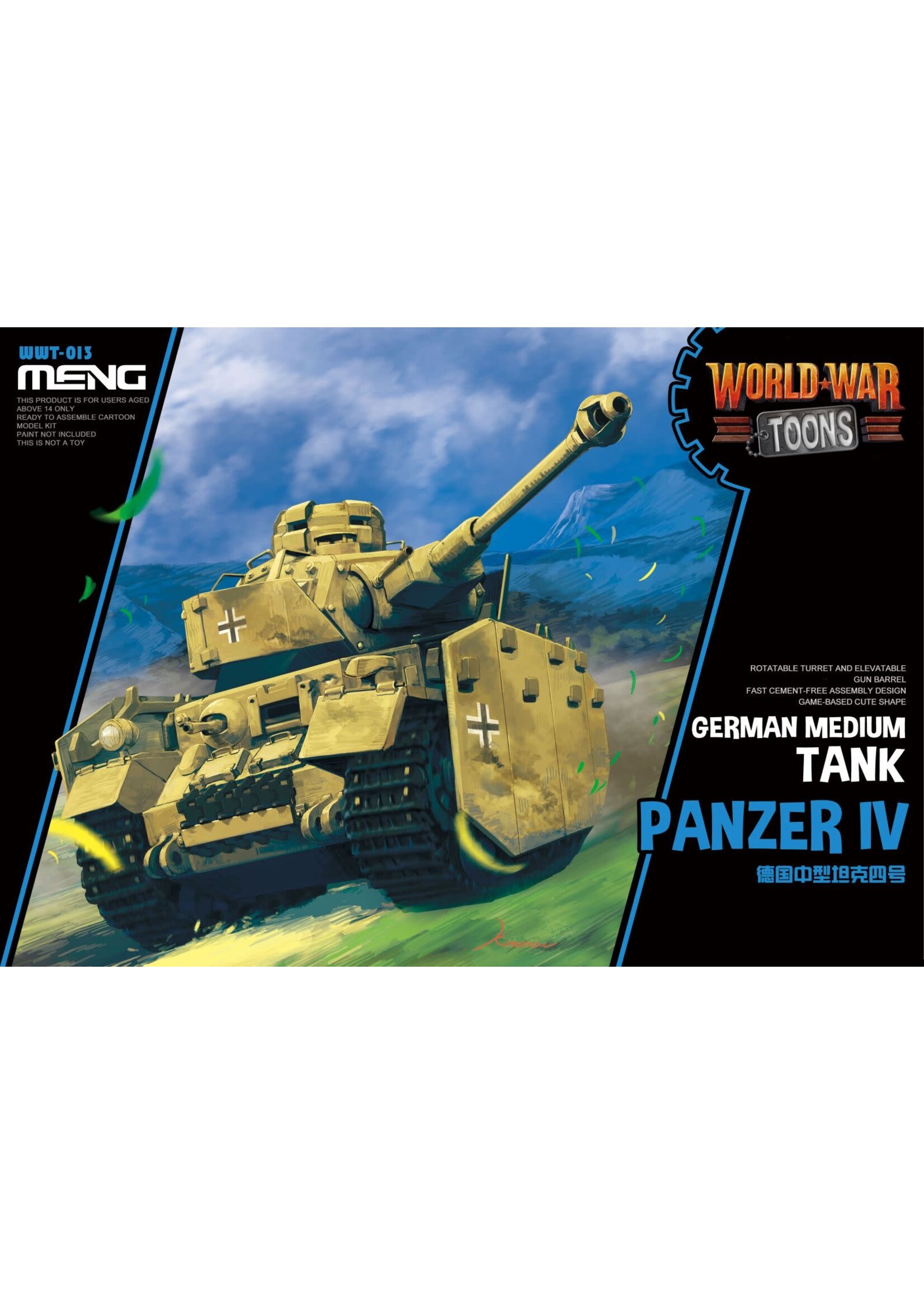 MENG MENGWWT013 German Medium Tank Panzer IV World War Toons