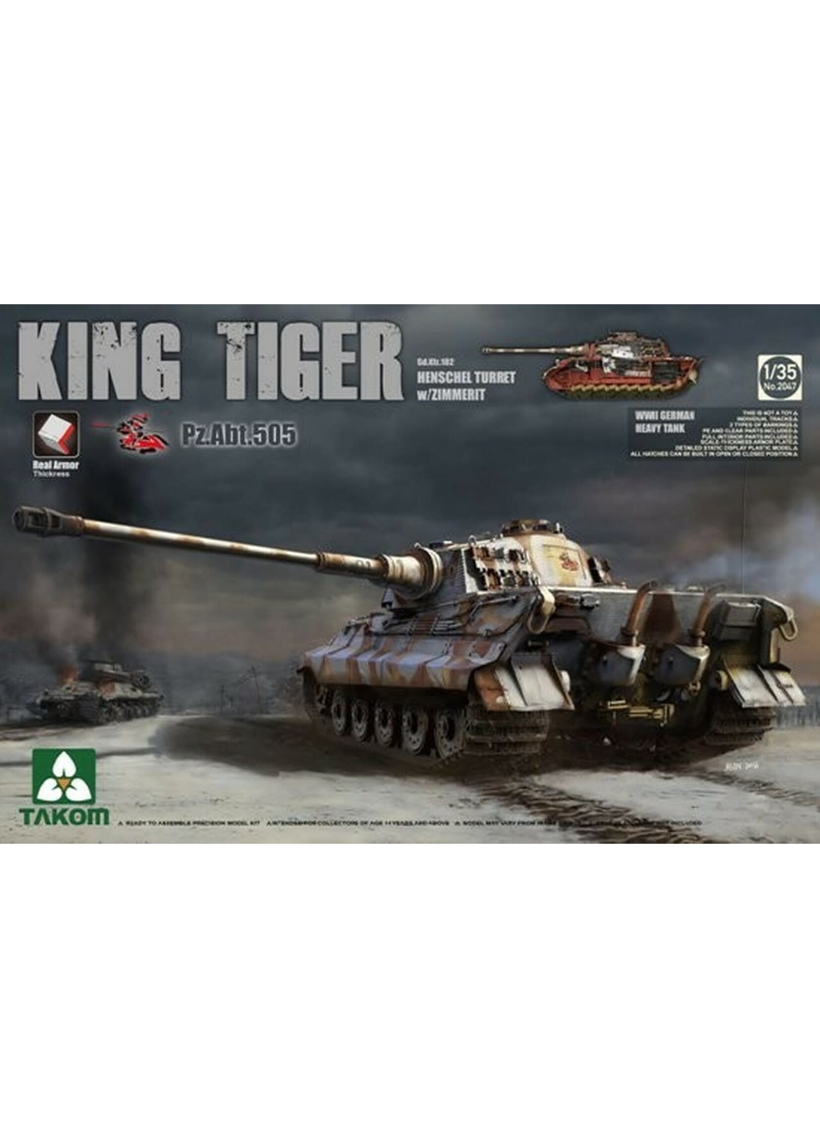 TAK2047 King Tiger Henschel Turret (1/35)