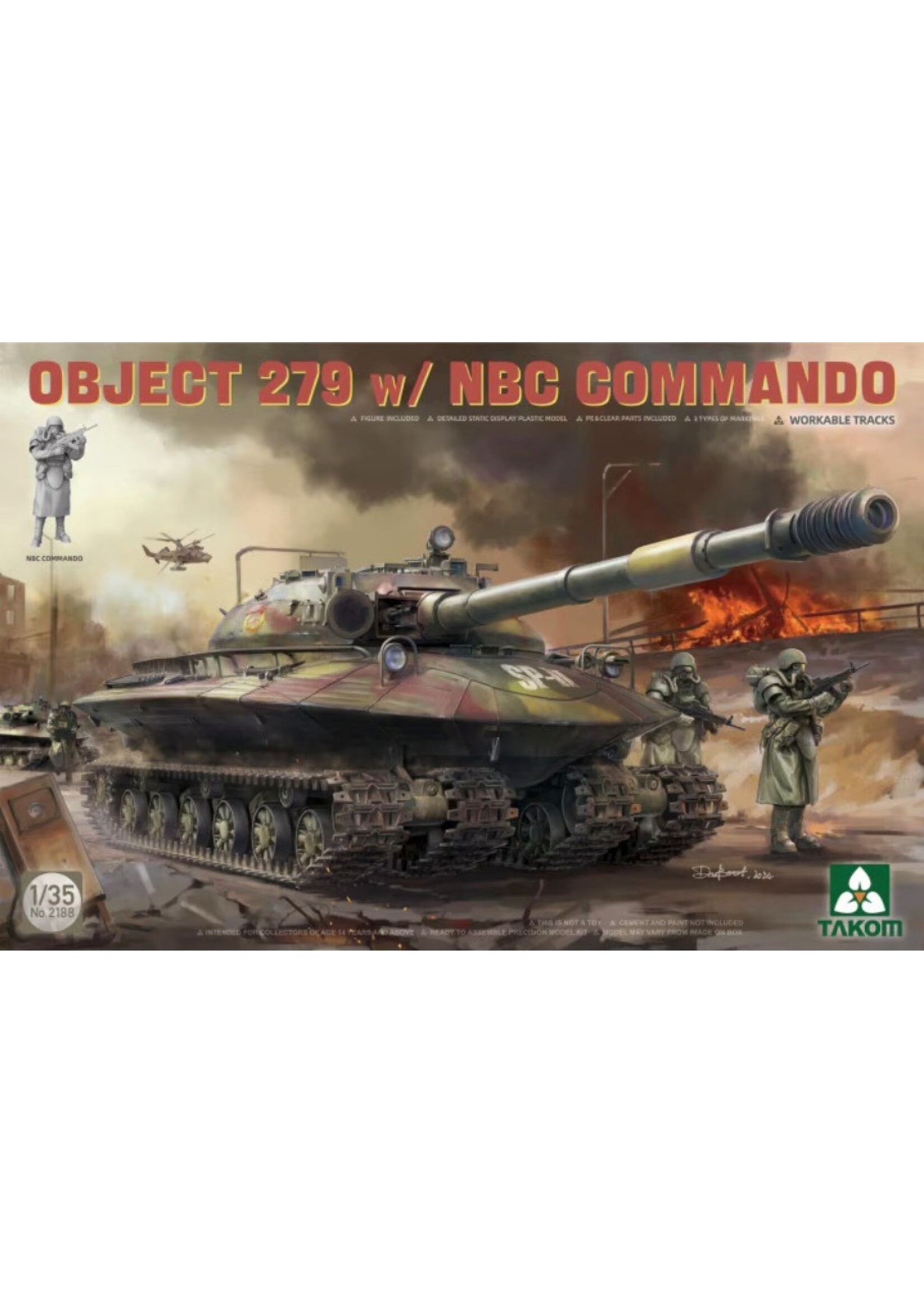 Takom TAK2188 Object 279 with NBC Commando (1/35)