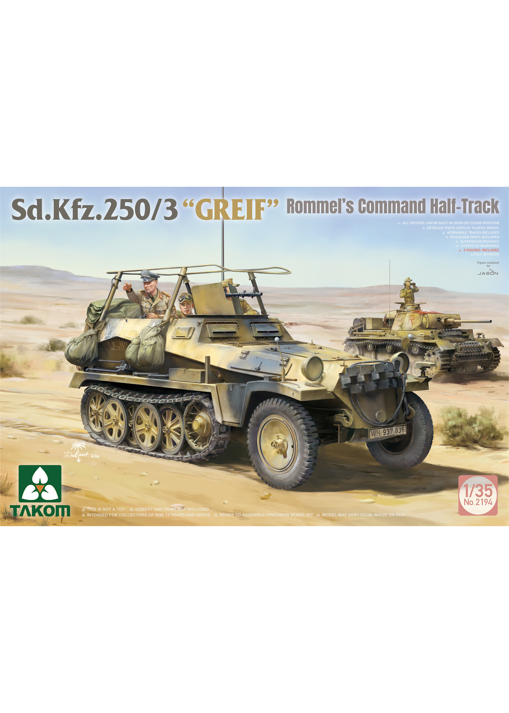Takom TAK2194 Sd.Kfz.250/3 Halftrack Grief (1/35)