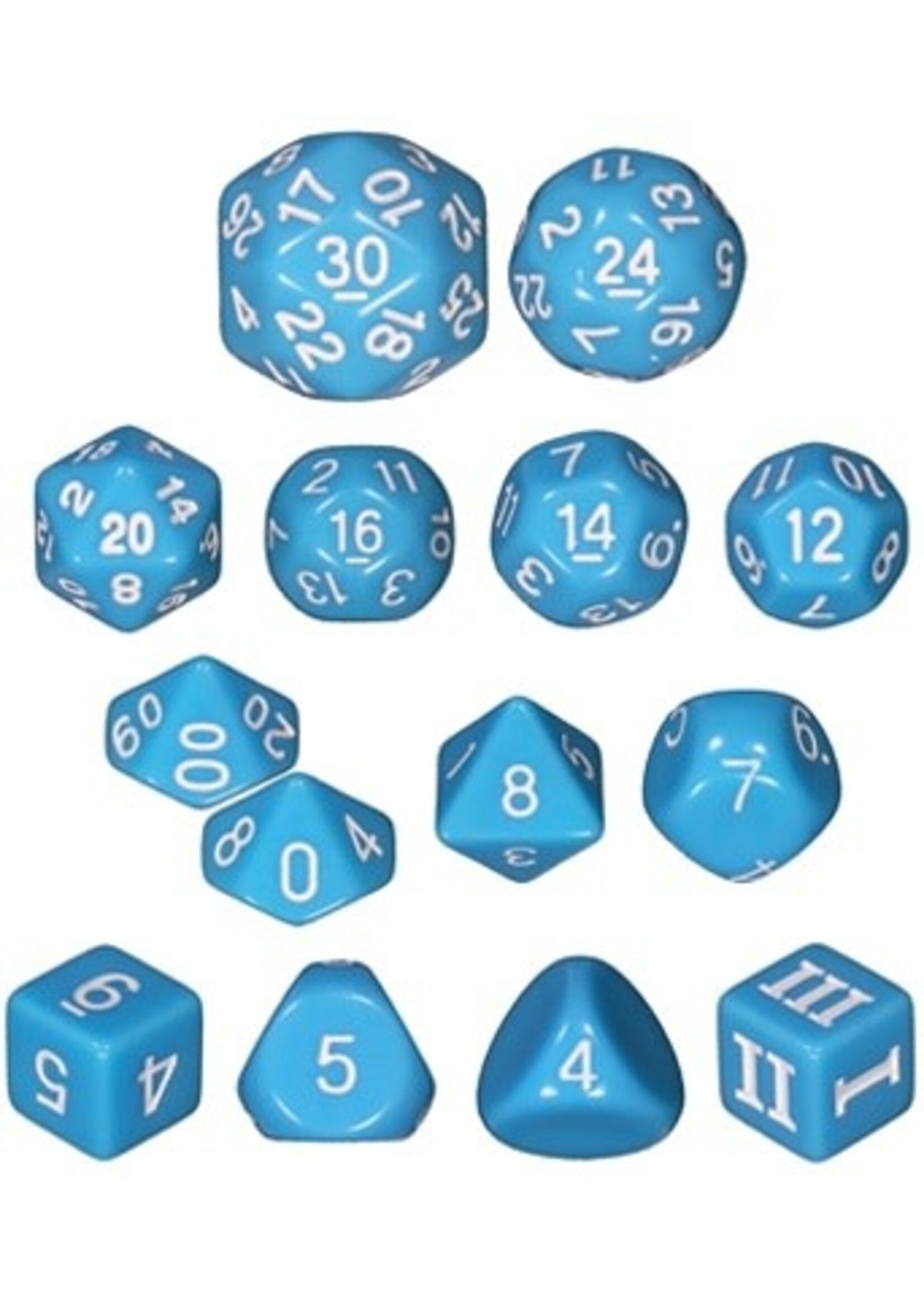 Dice RPG IMP105 14pc Opaque Blue