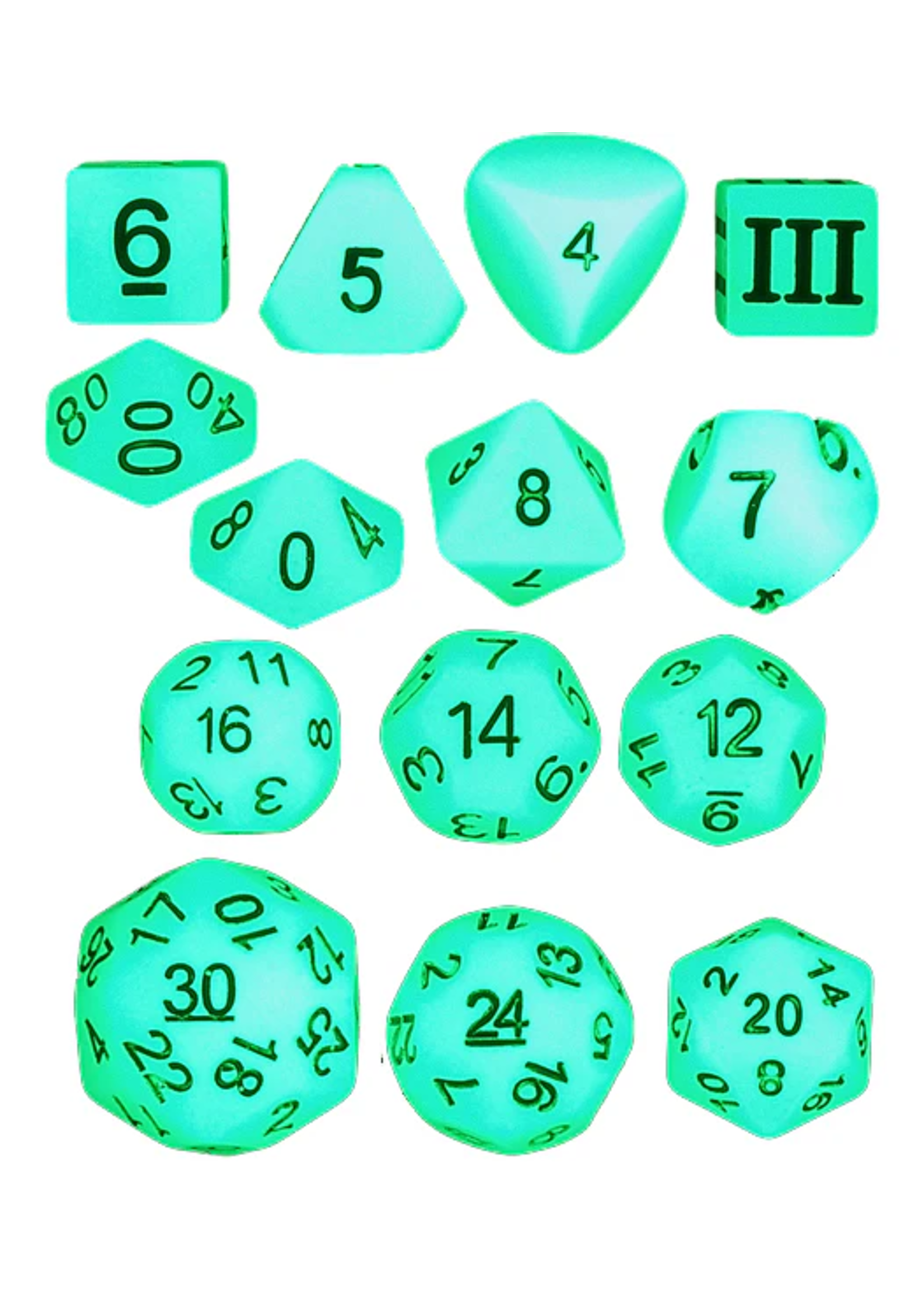 Dice RPG IMP016 14pc Lightning Bolt