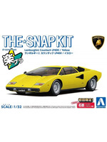 Aoshima AOS06534 Lamborghini Countach LP400 Yellow SnapKit (1/32)