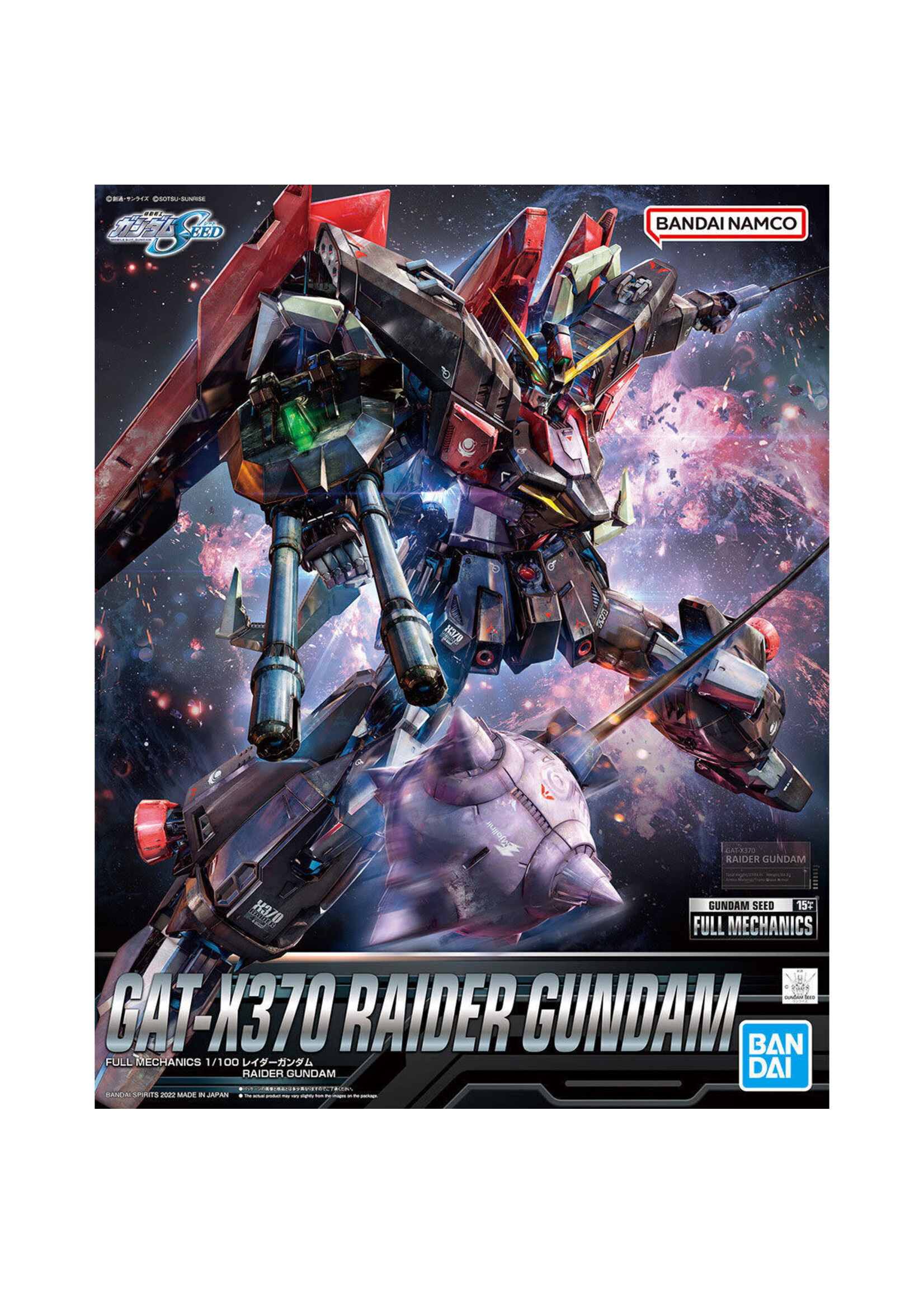 Bandai BNDAI2595692 Full Mechanics #02 GAT-X370 Raider Gundam (1/100)