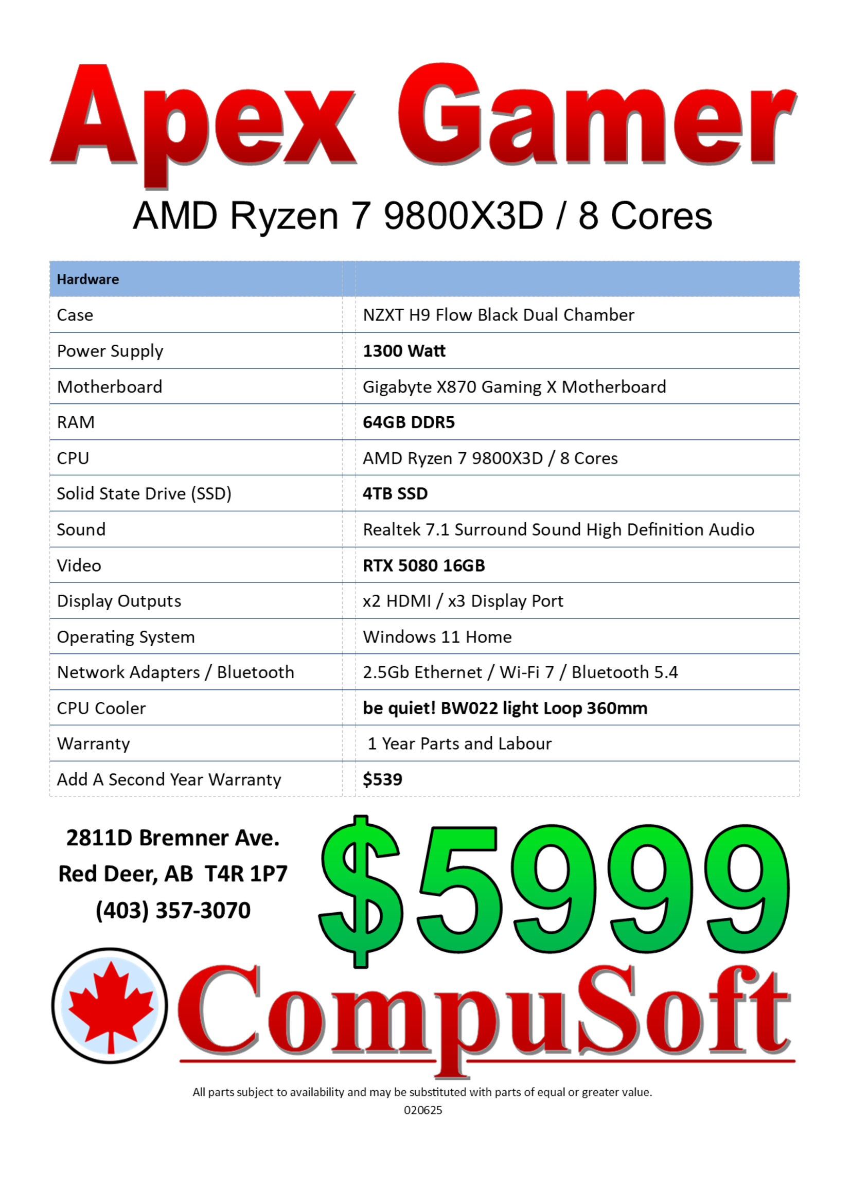 CompuSoft Apex Gamer